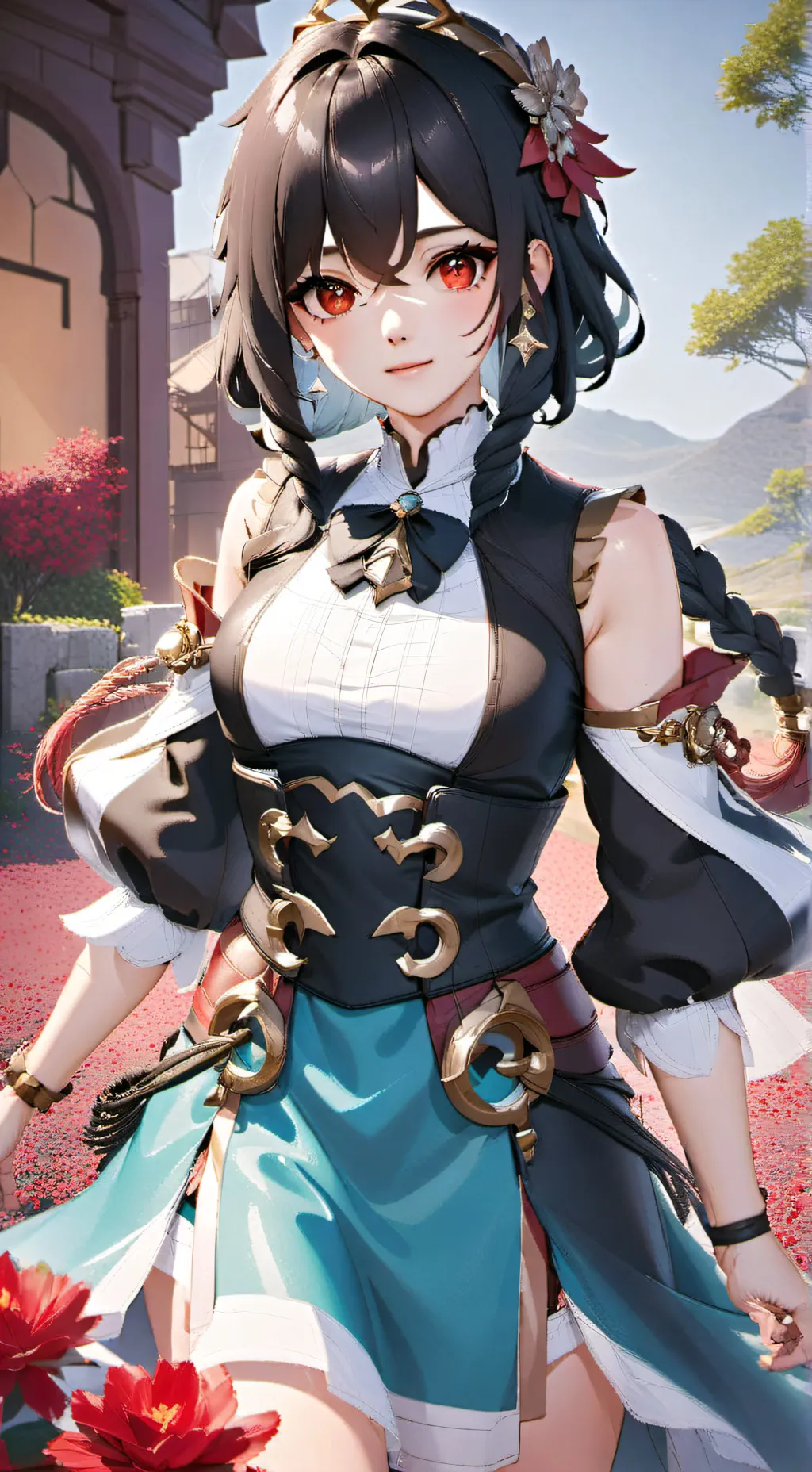 ai character: Sua mãe e sua irmã background