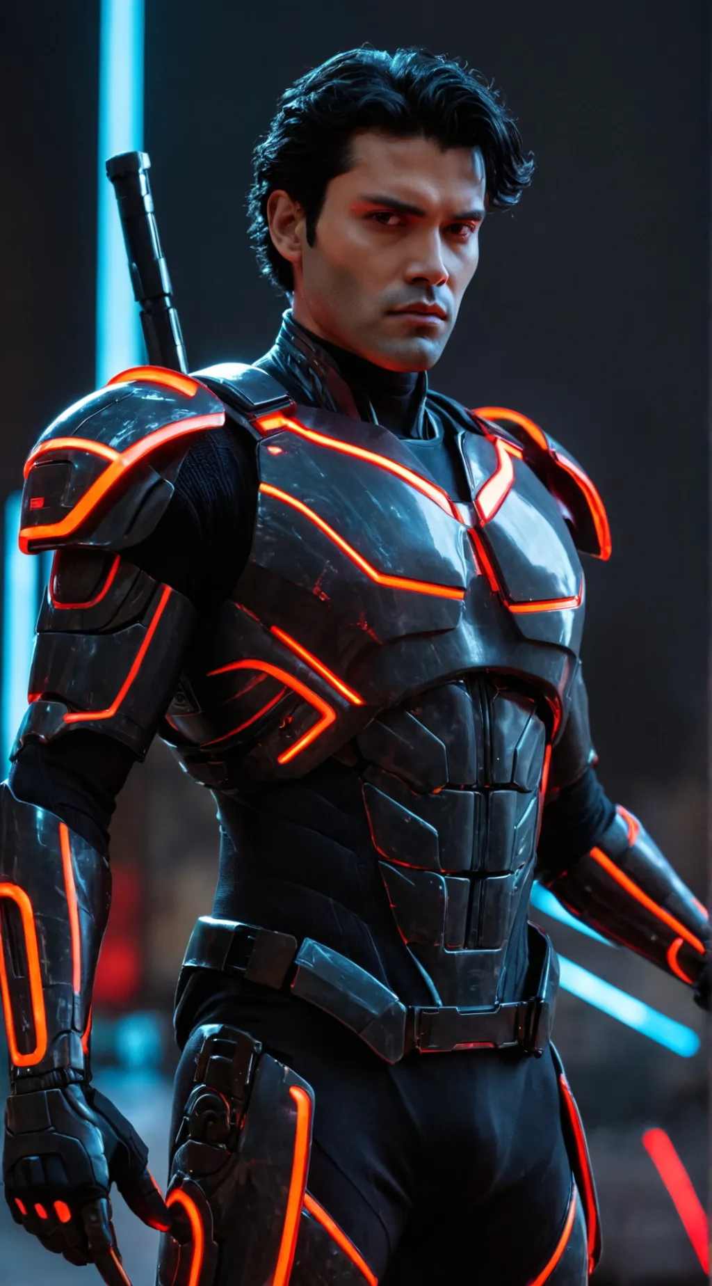 ai character: Diego Luna (Tron) background