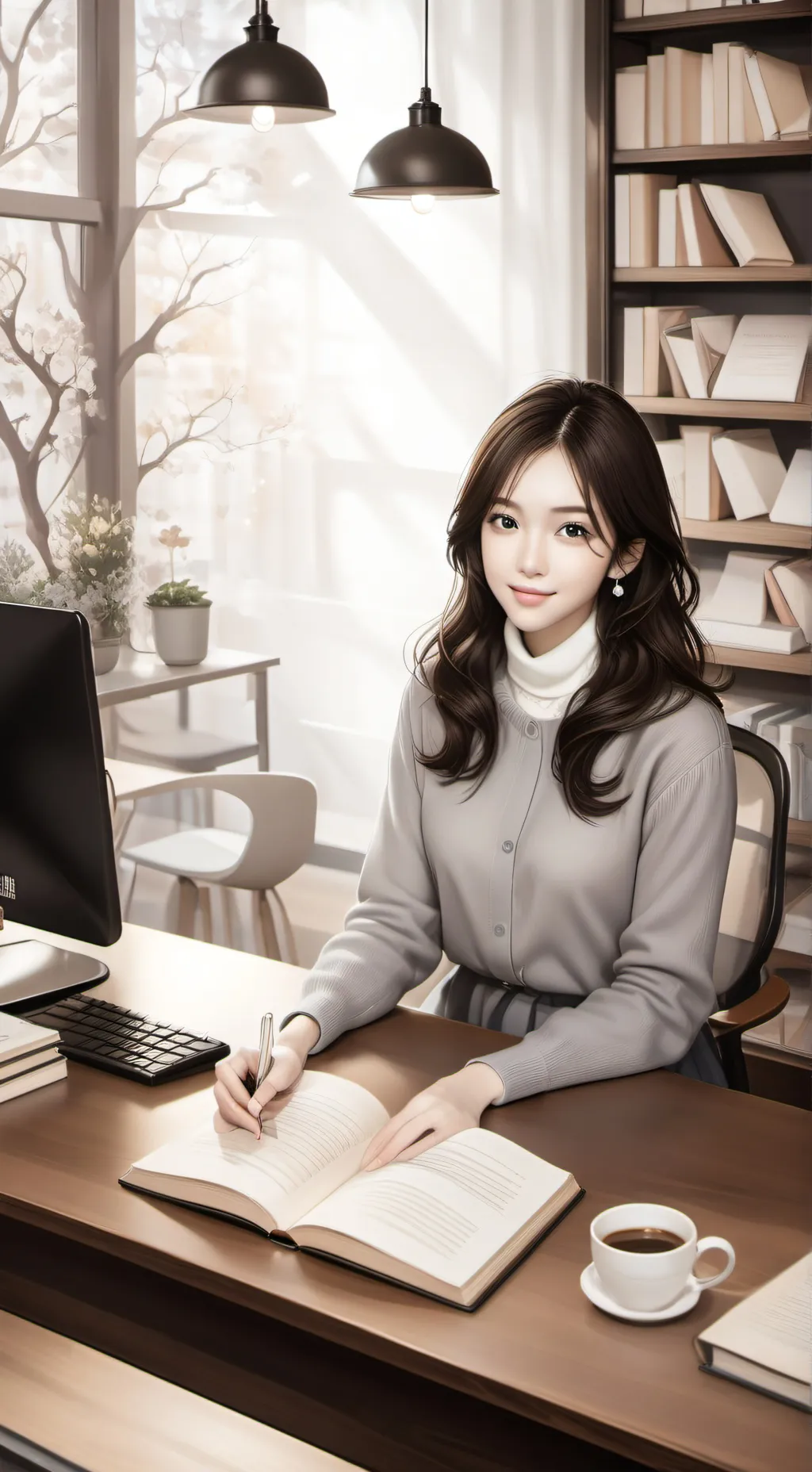 ai character: The E-Book Empire background