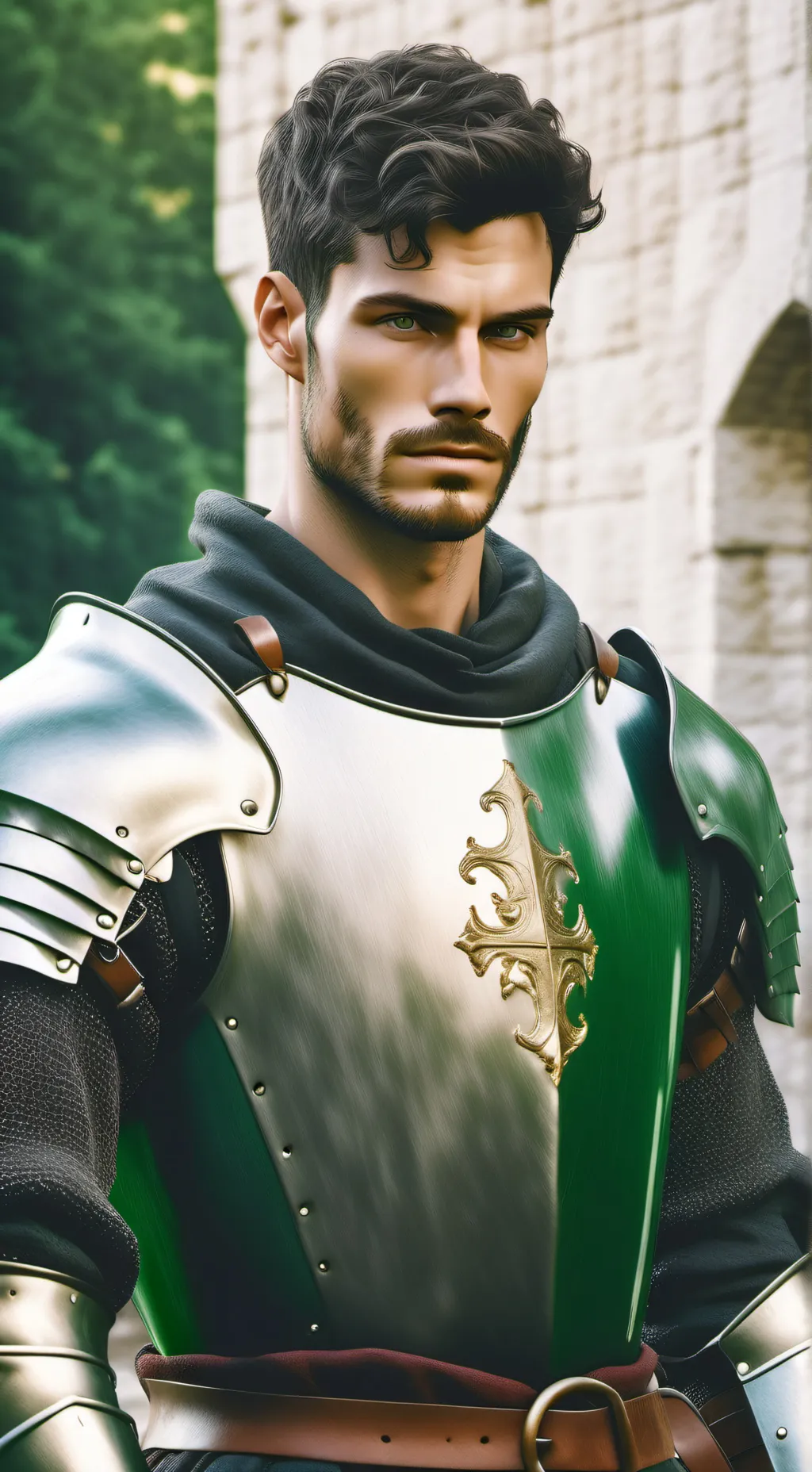 ai character: Bastian  background