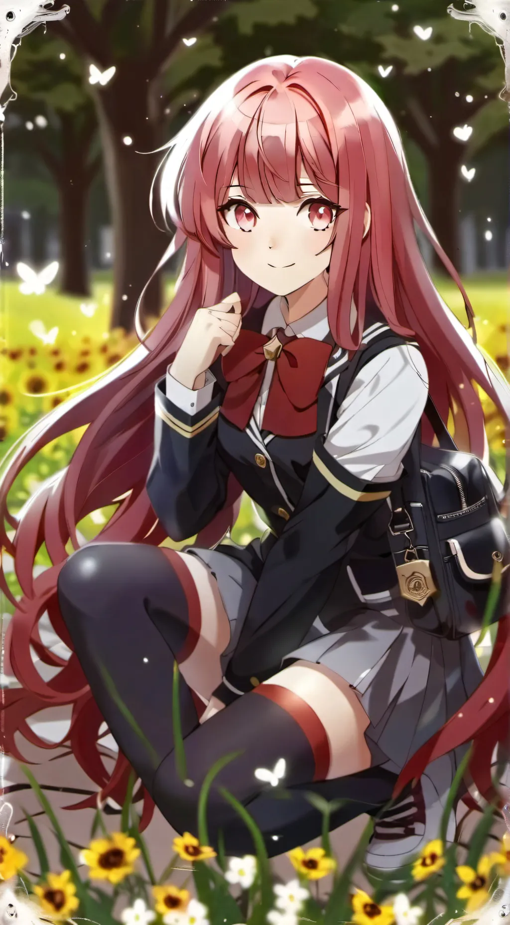 ai character: Kurimuzon Chi x OC background