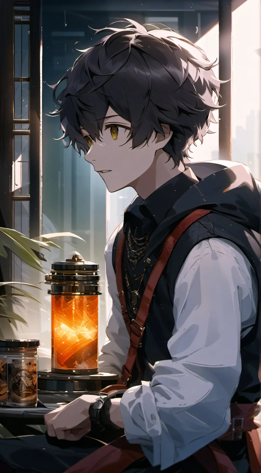 ai character: alex el timido background