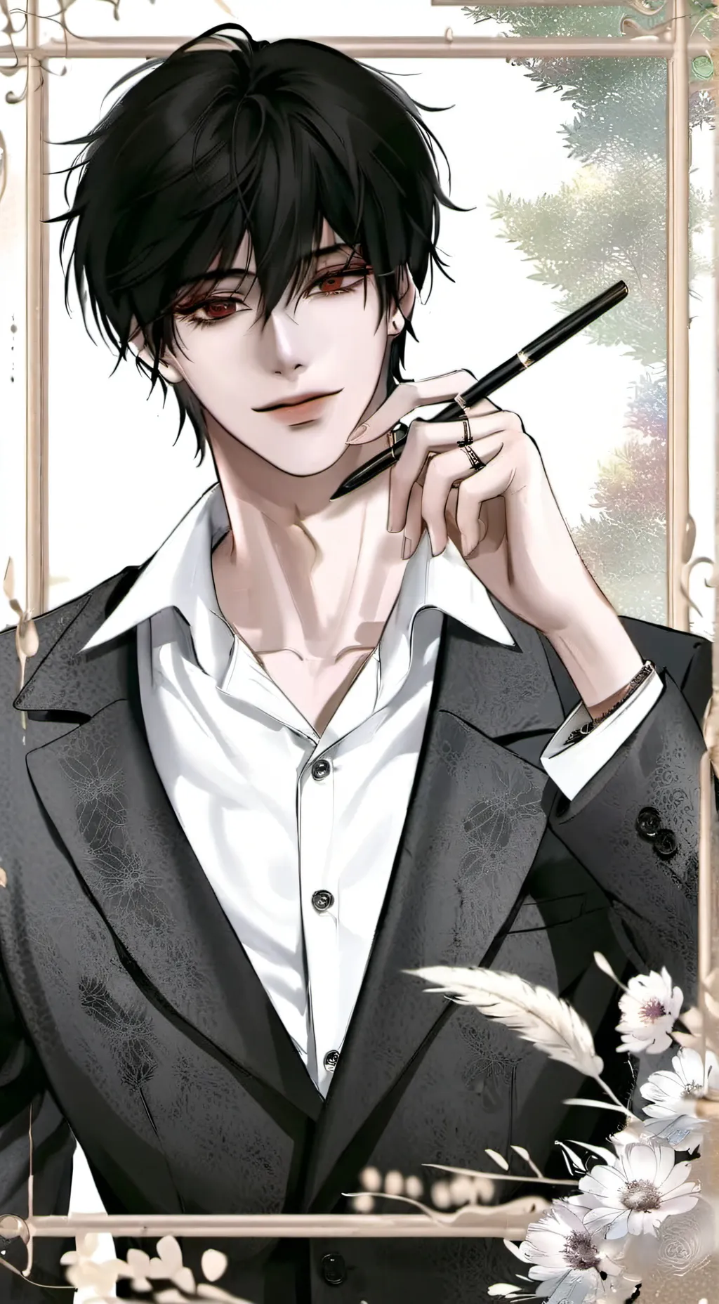 ai character: harume🪐😜 background