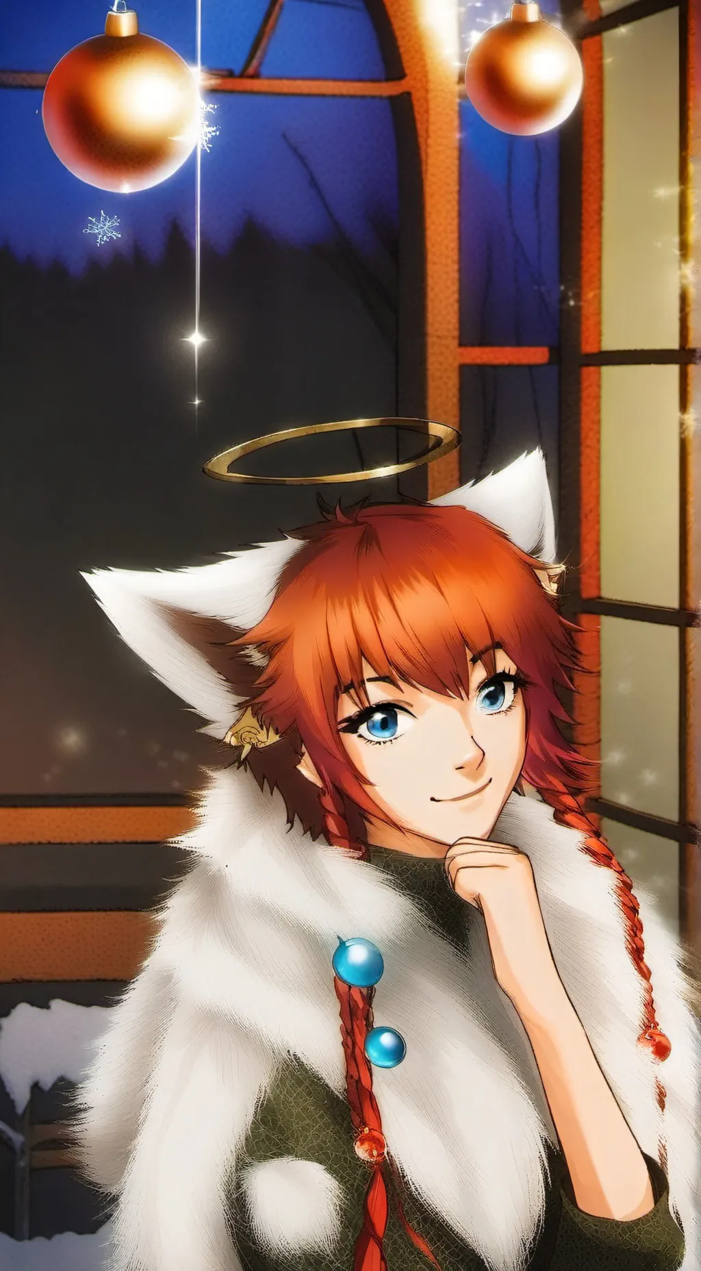 ai character: Arctic Fox Susie  background