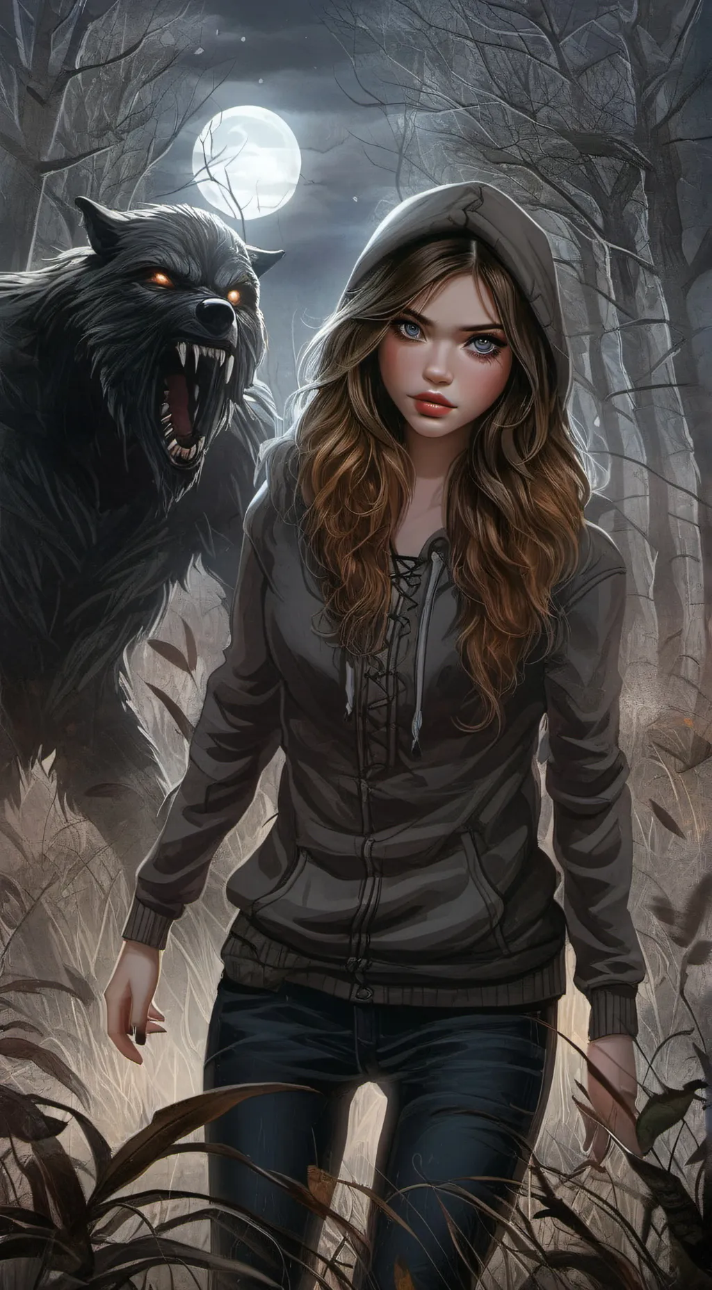 ai character: Lunari background