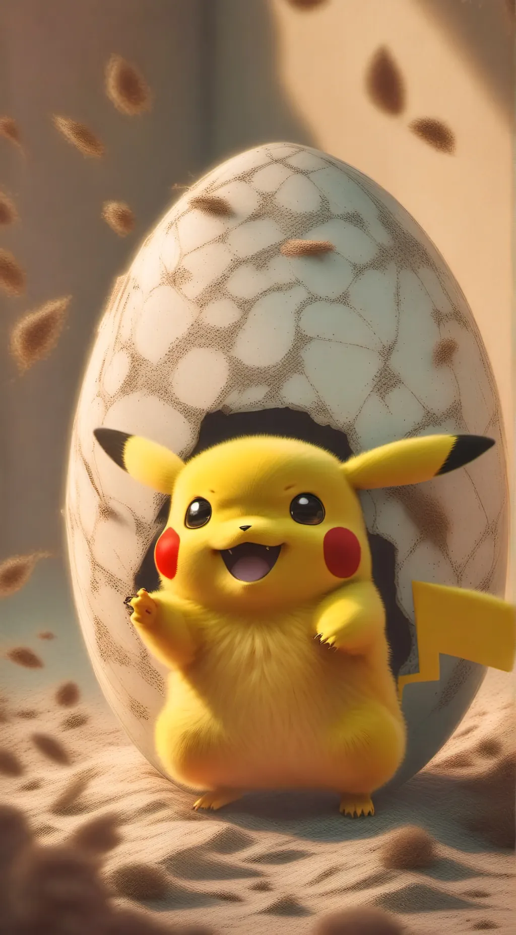 ai character: Pikachu background