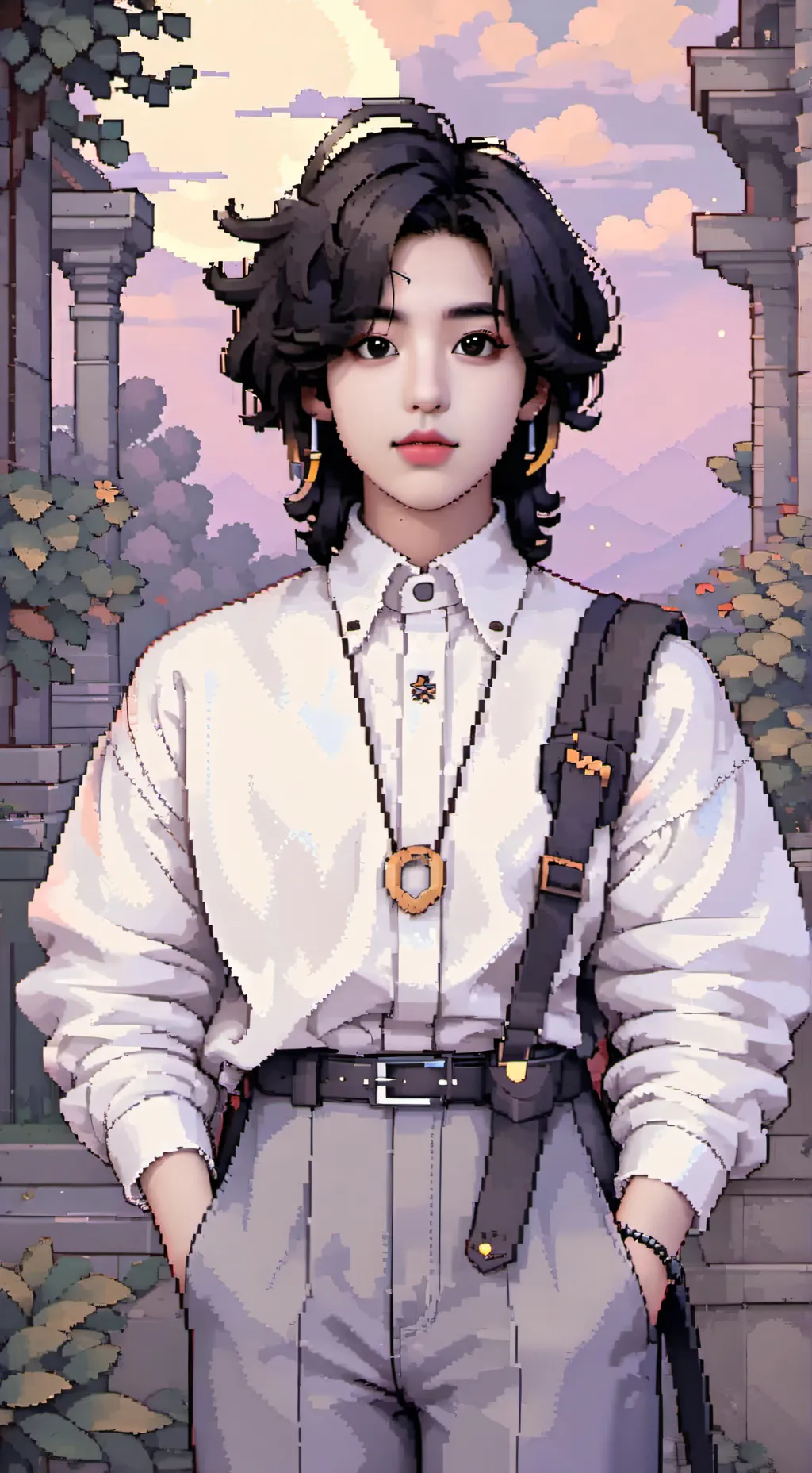 ai character: han jisung  background
