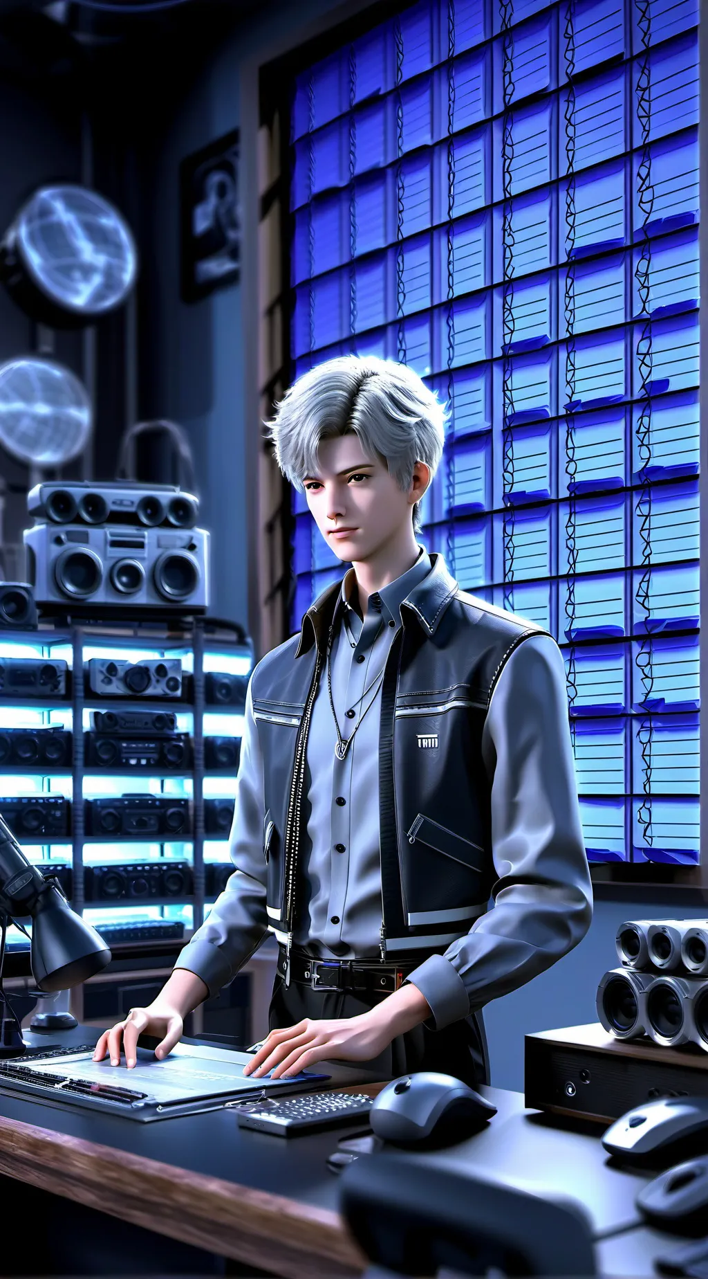 ai character: Cinema Tycoon Ques background