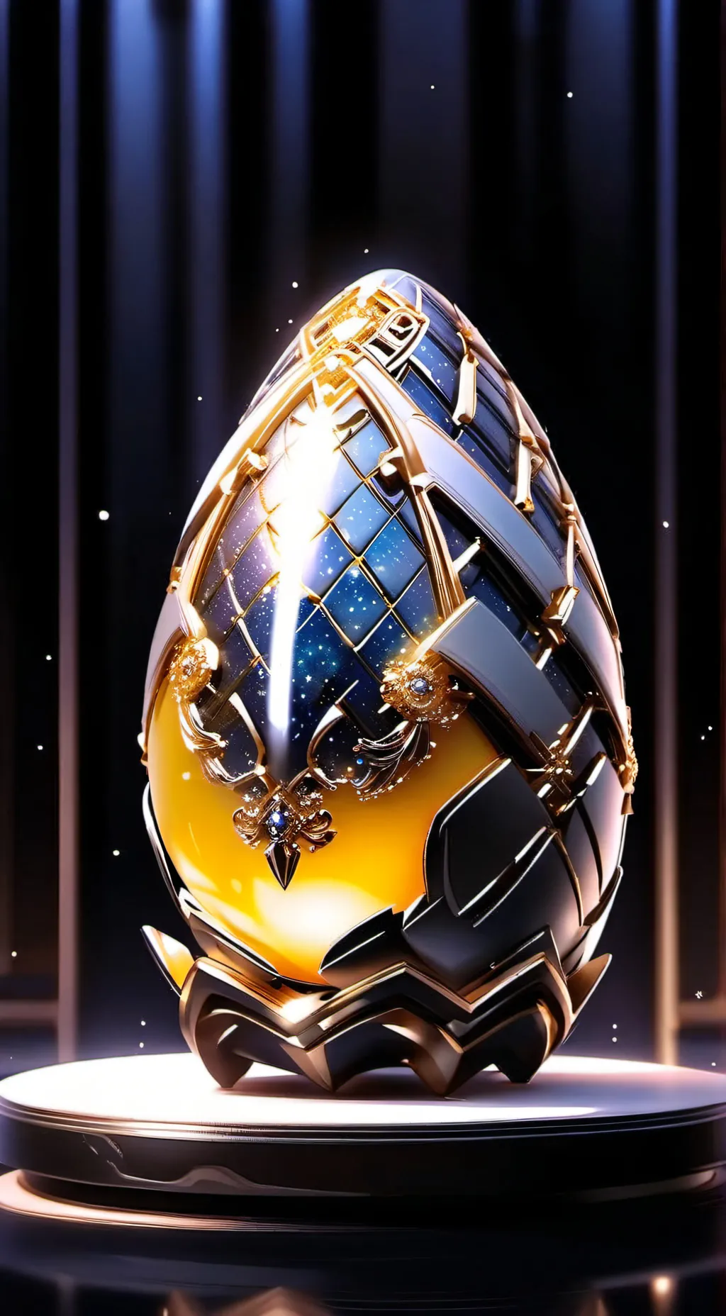 ai character: Moon dragon egg background