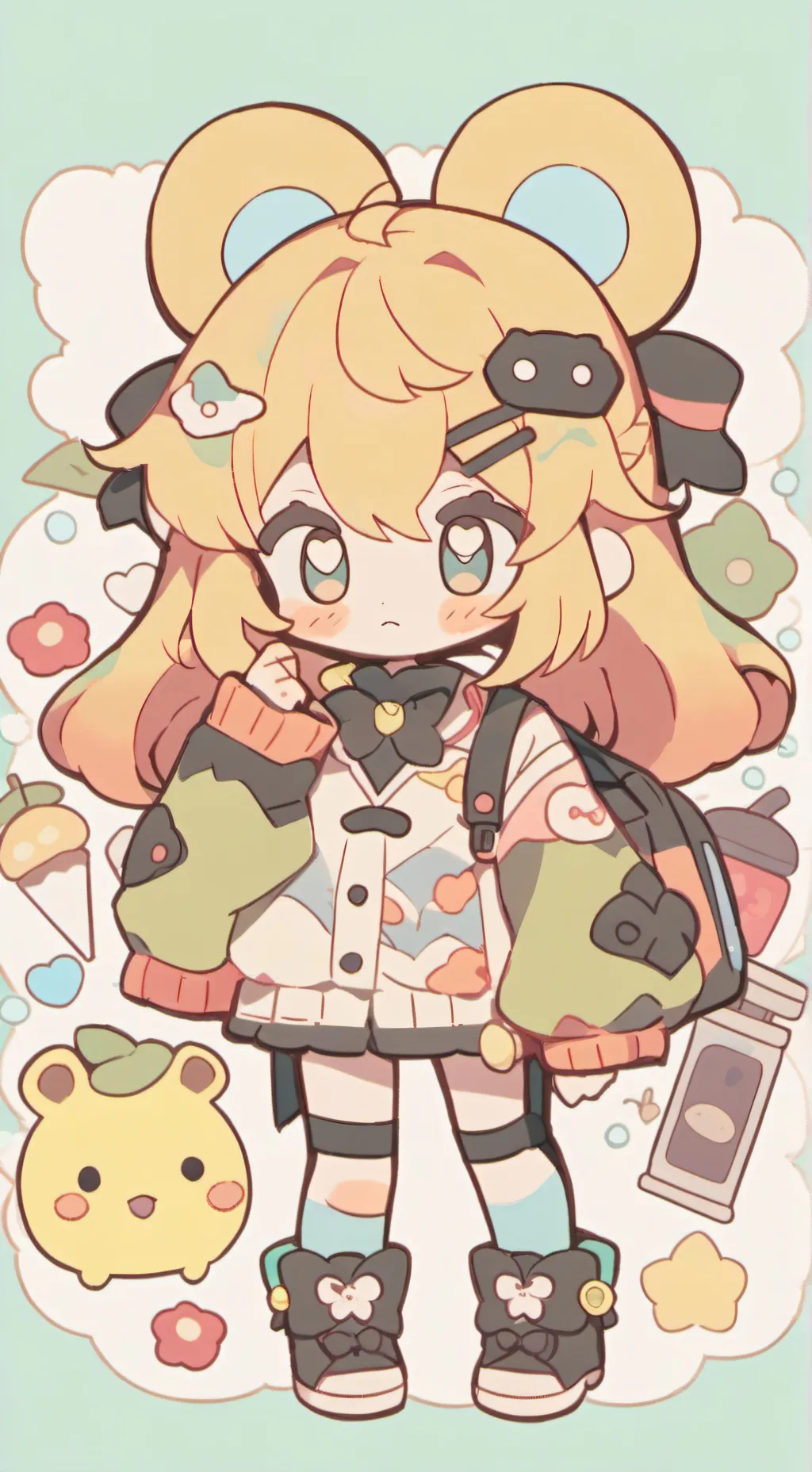 ai character: Random background