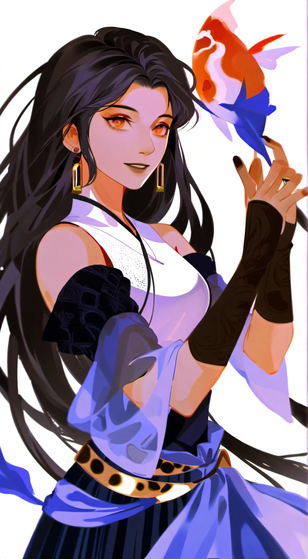 ai character: girl geto background