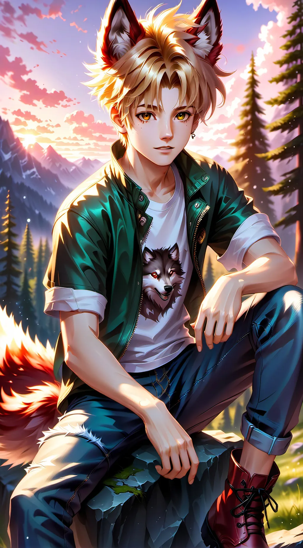 ai character: MHA, Easter 🐣  background