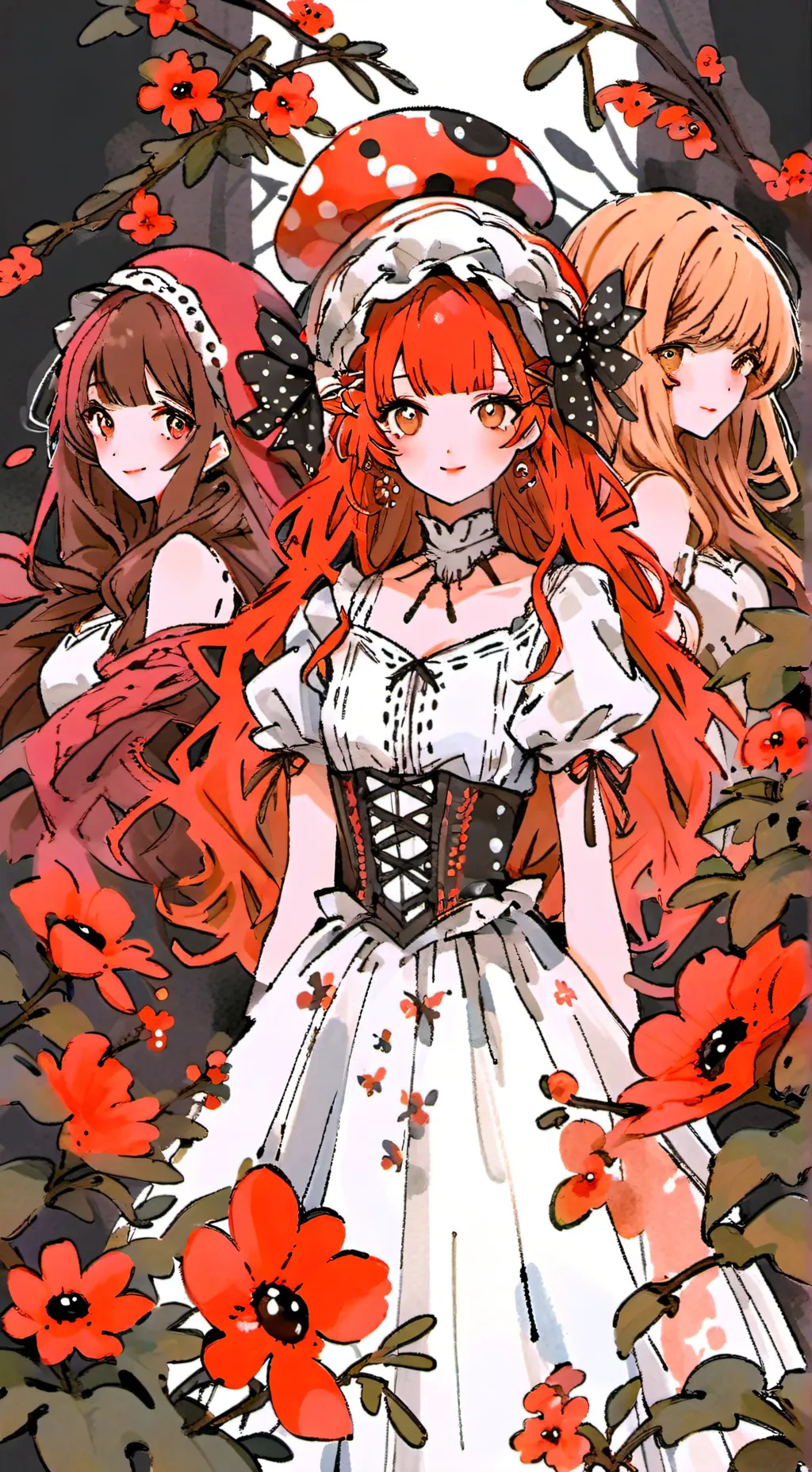 ai character: luna arachnid  background