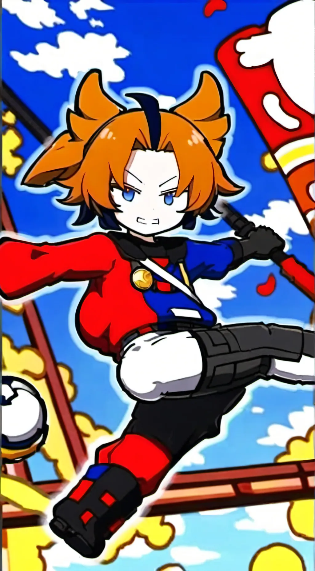 ai character: amber❤️ background