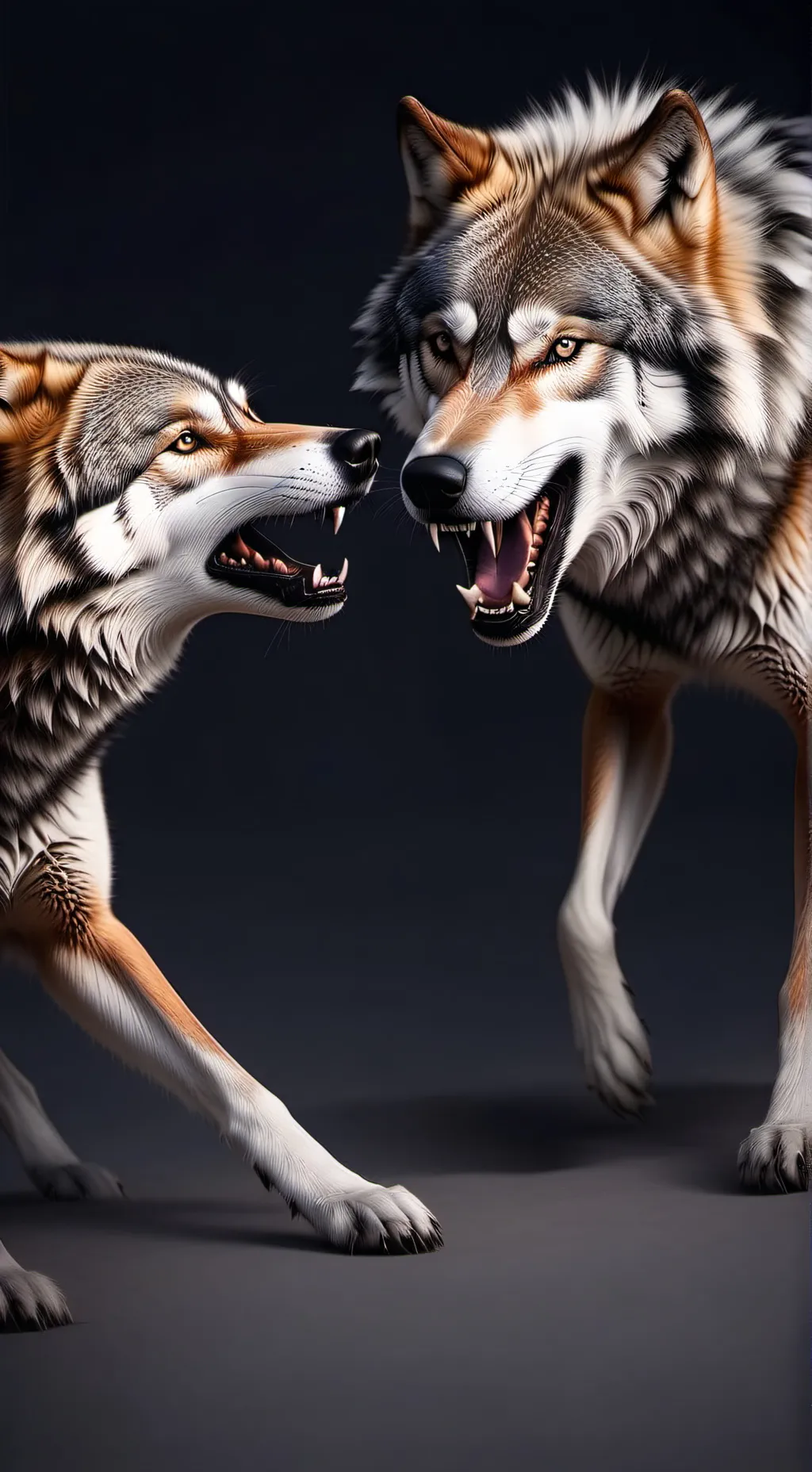 ai character: Life of a wolf background