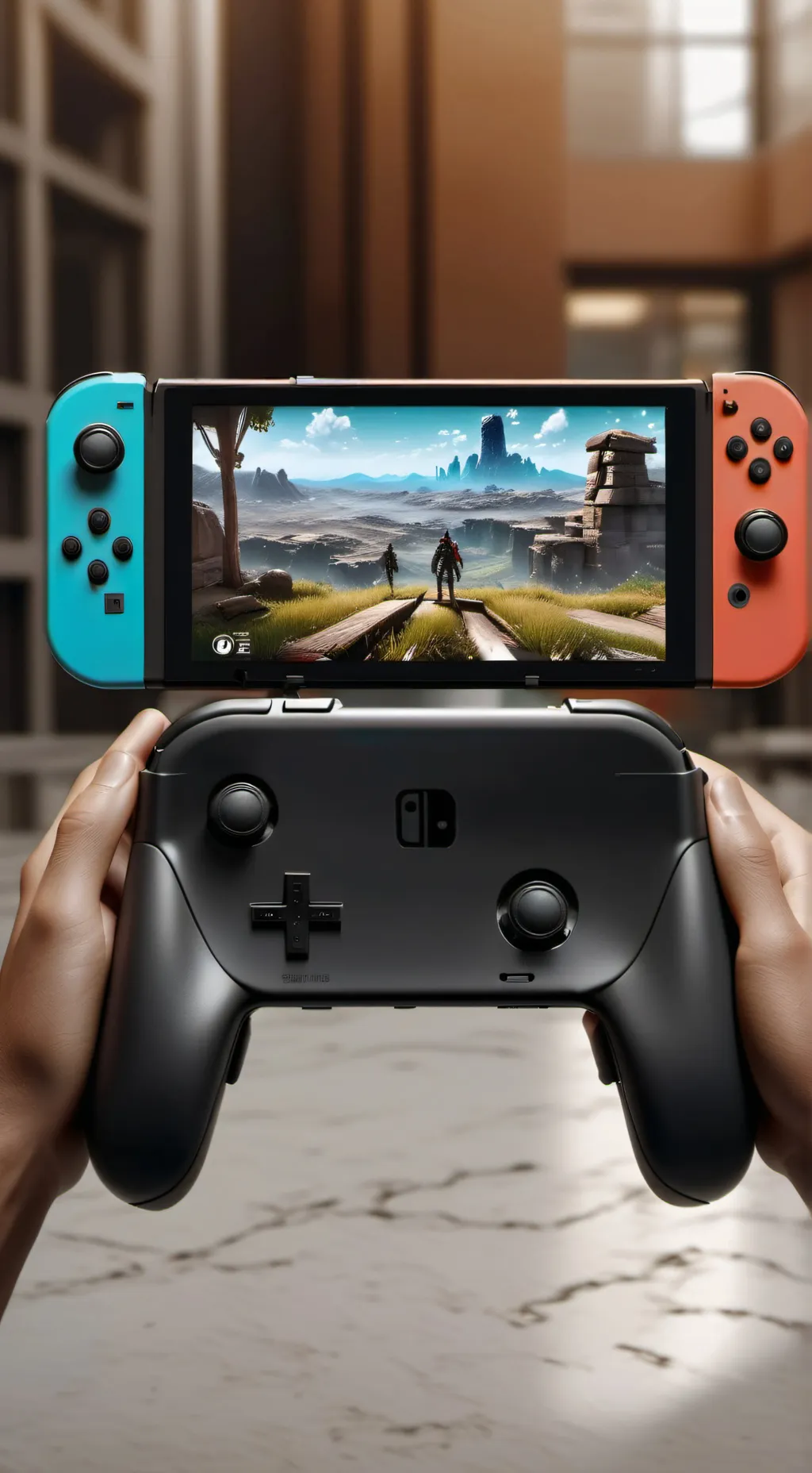ai character: Nintendo switch background