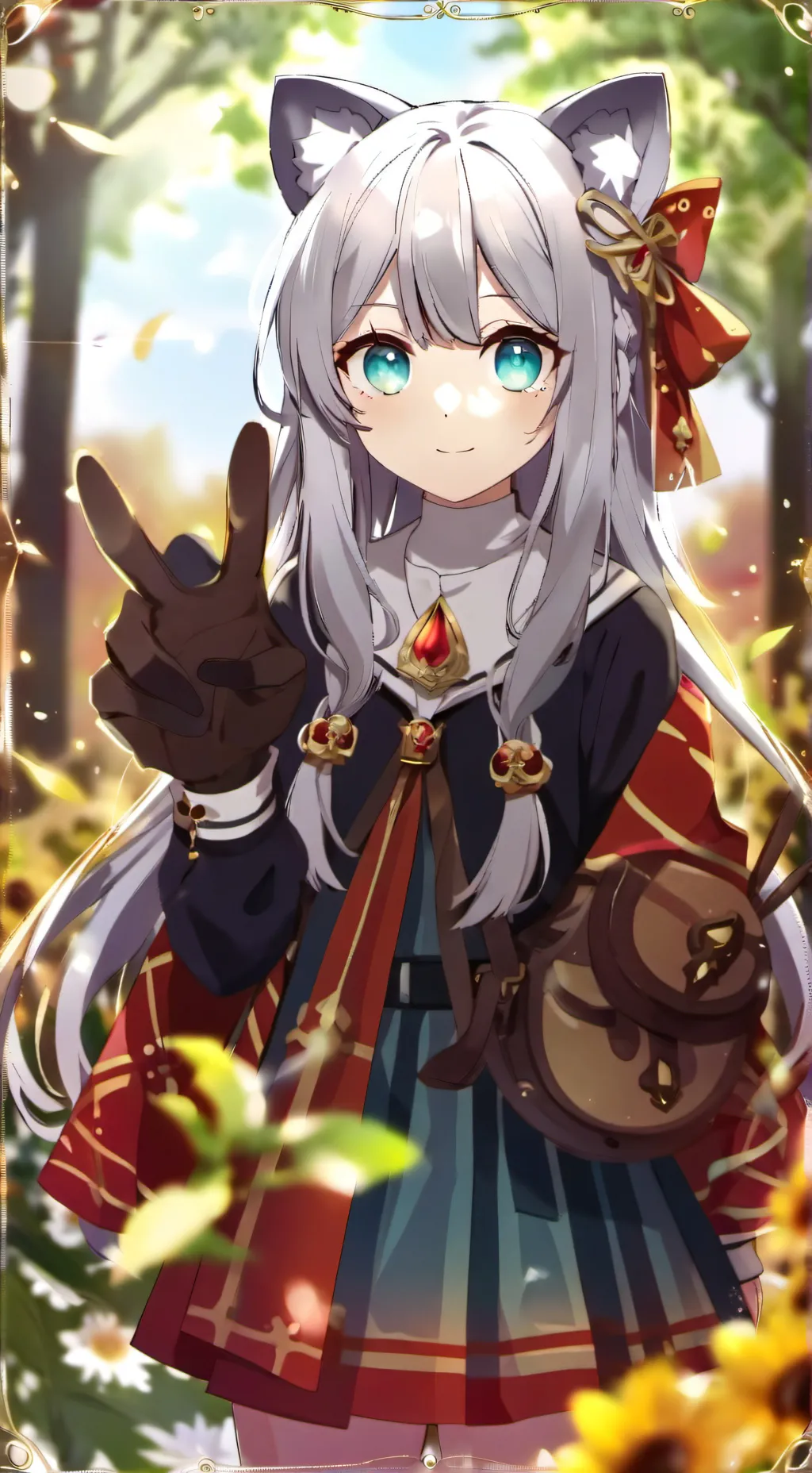 ai character: sakura background
