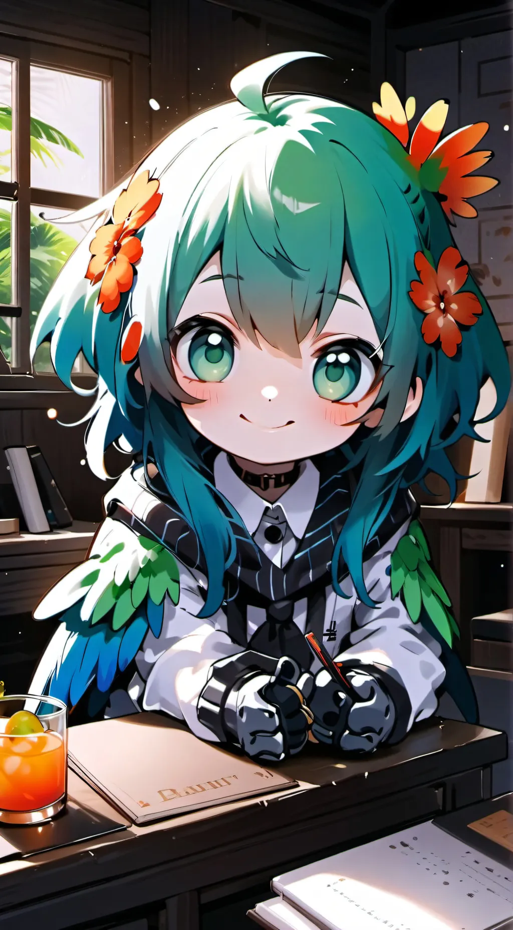 ai character: Parrot Spirit Mia background
