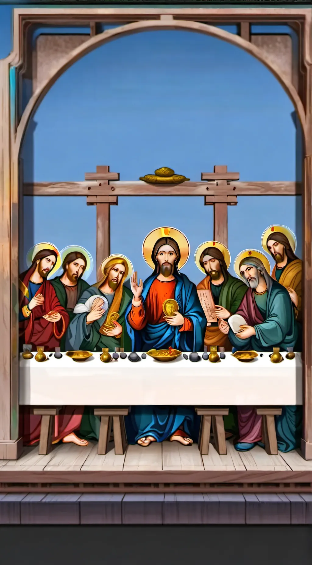 ai character: last supper part 2 background