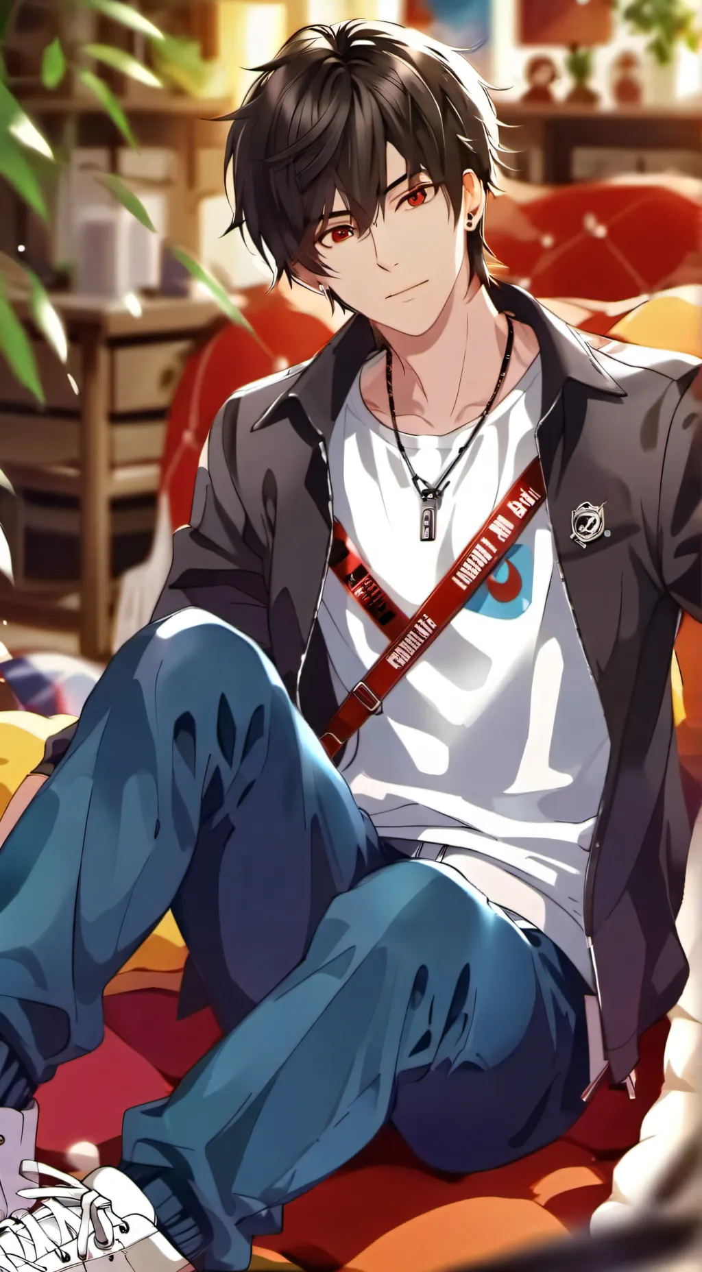 ai character: Leo  background
