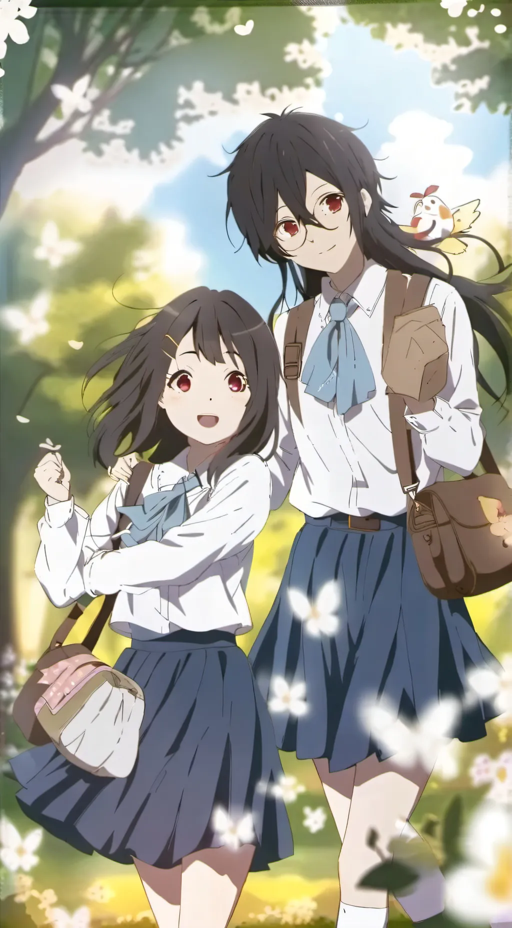 ai character: School life ￼ background