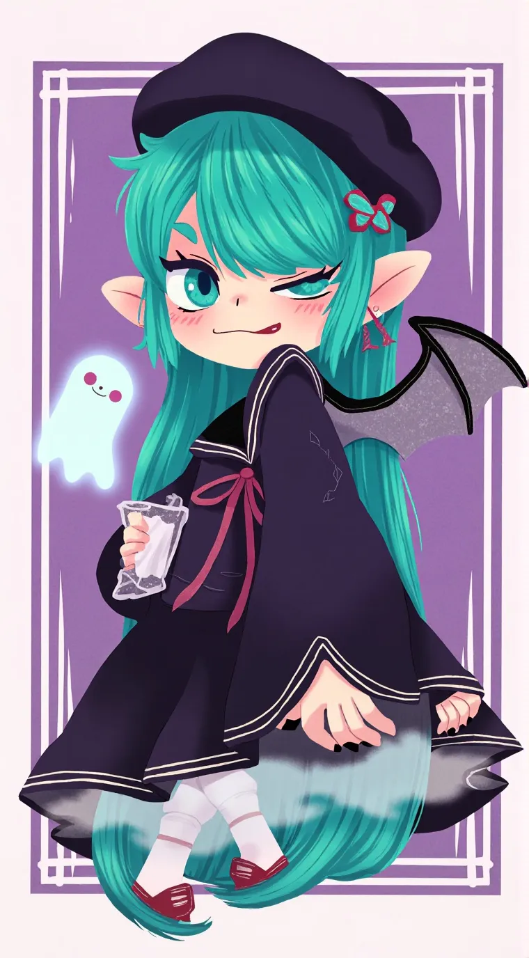 ai character: Lila Sparkle background