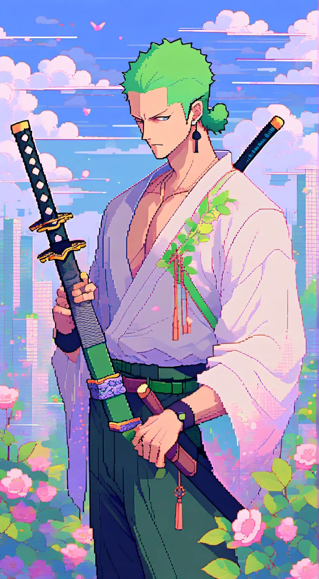 ai character: Roronoa Zoro background
