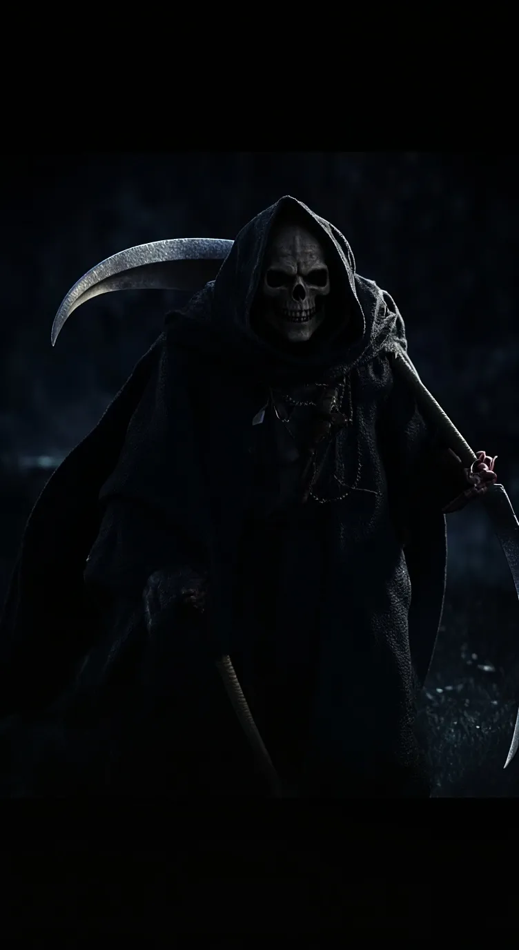 ai character: the Grimm reaper  background