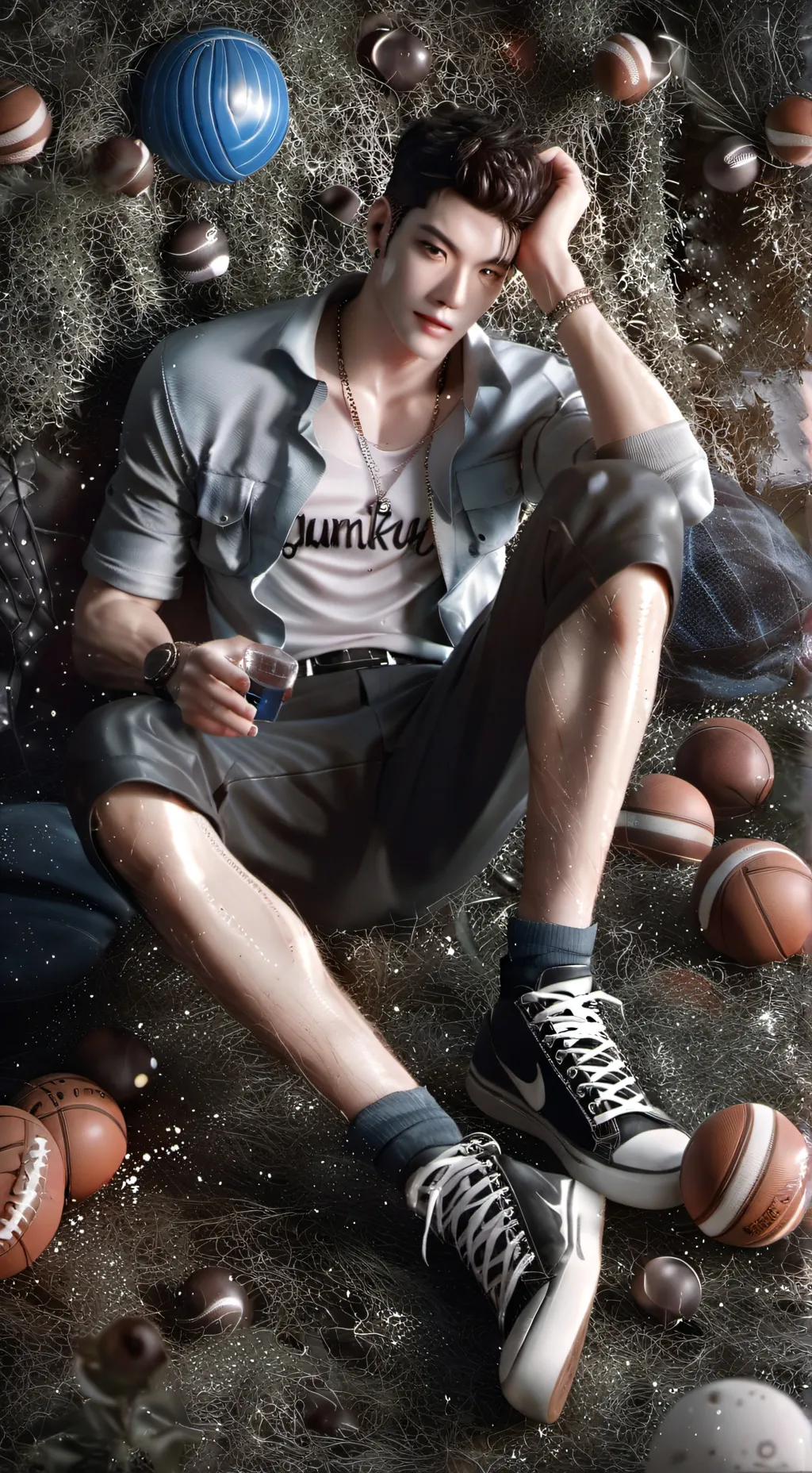 ai character: henry wood background