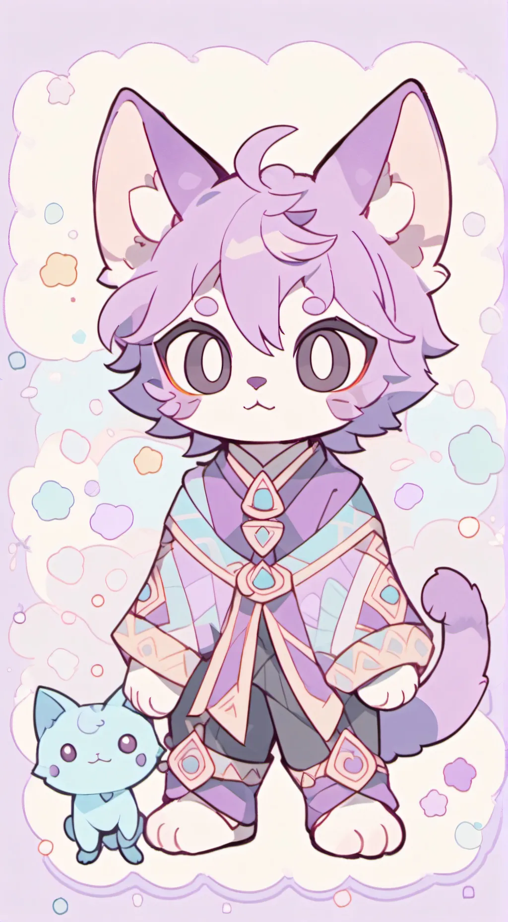 ai character: Catnap monsterform background