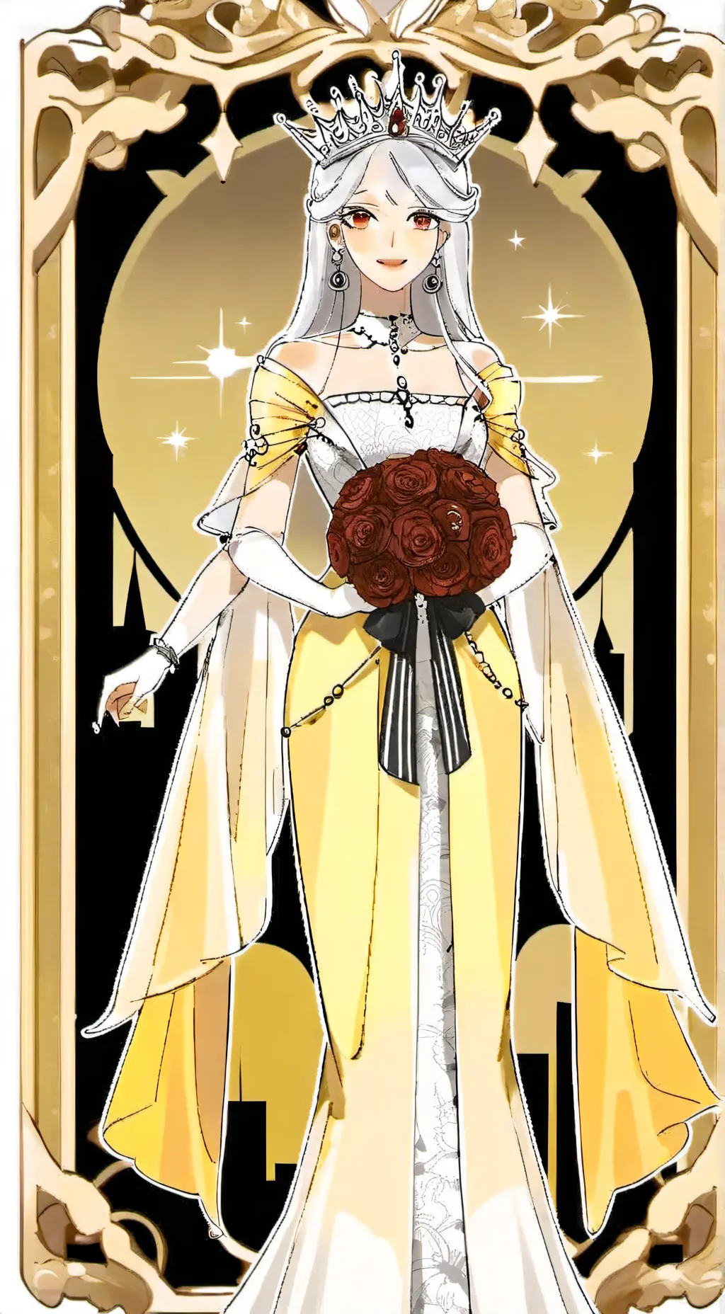 ai character: rose background