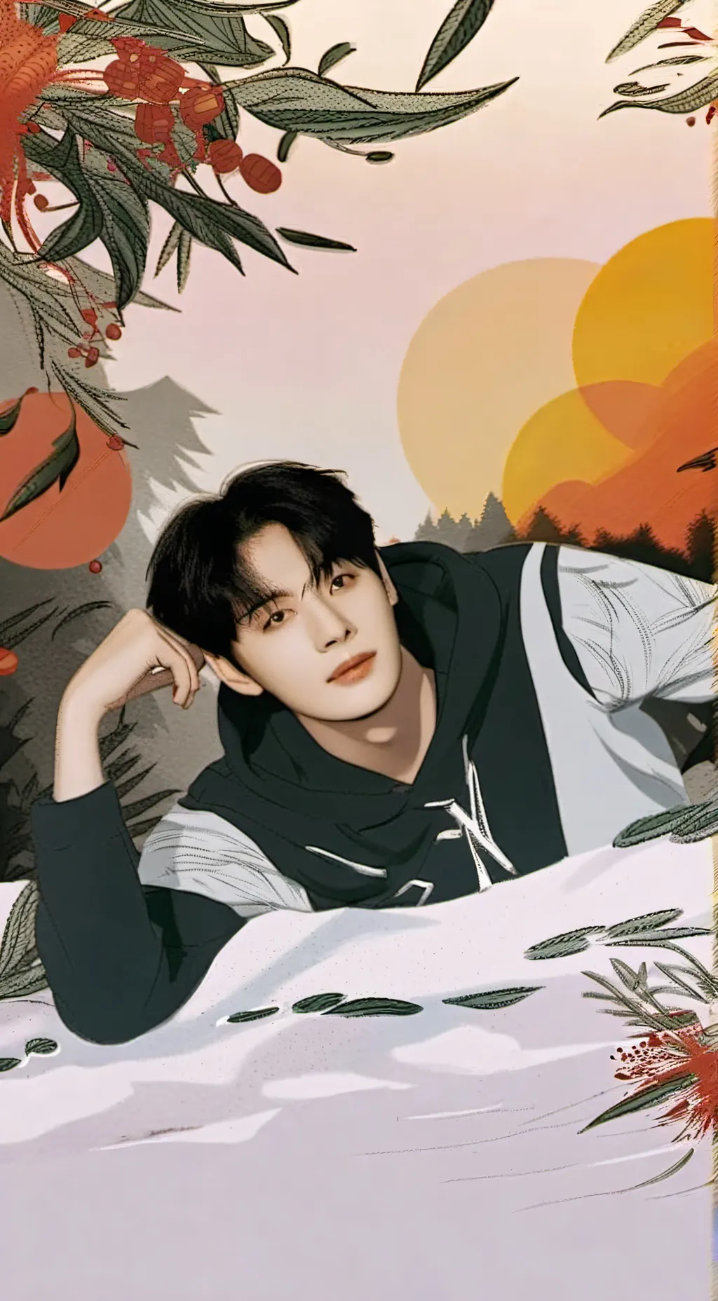 ai character: straykids roadtrip background