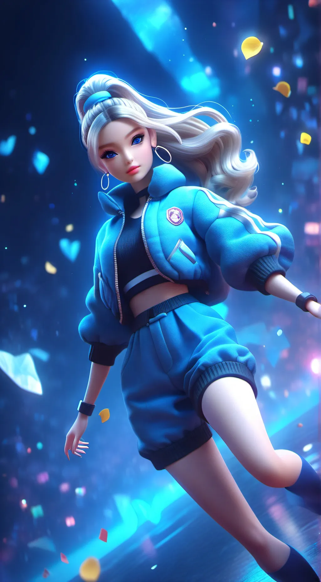 ai character: barbie movie background