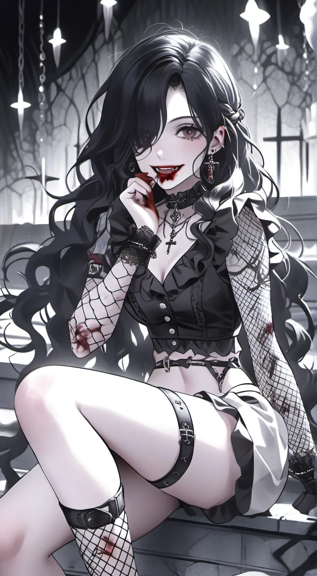 ai character: Crazy Vampire background