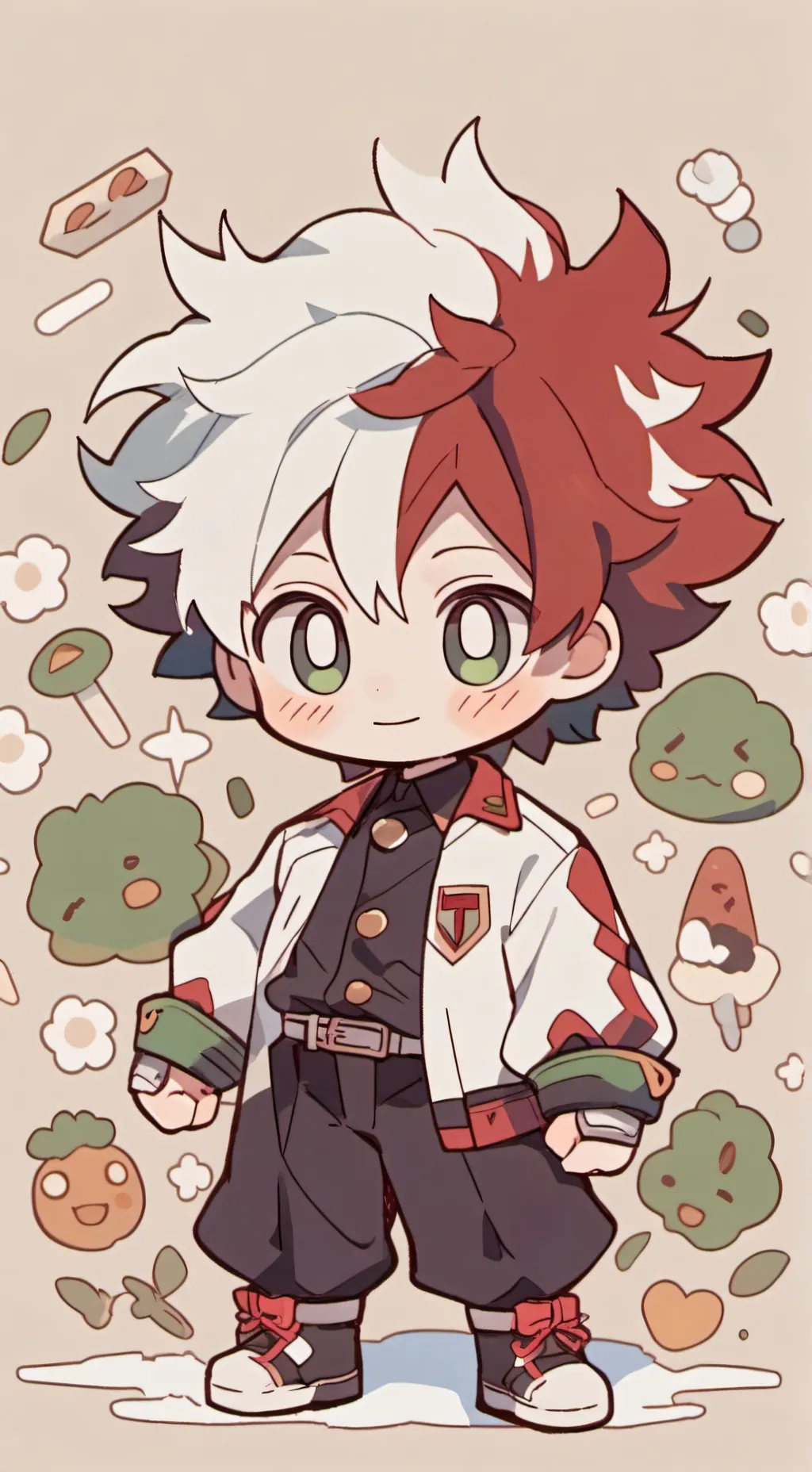 ai character: Todoroki and sObA🍜 background