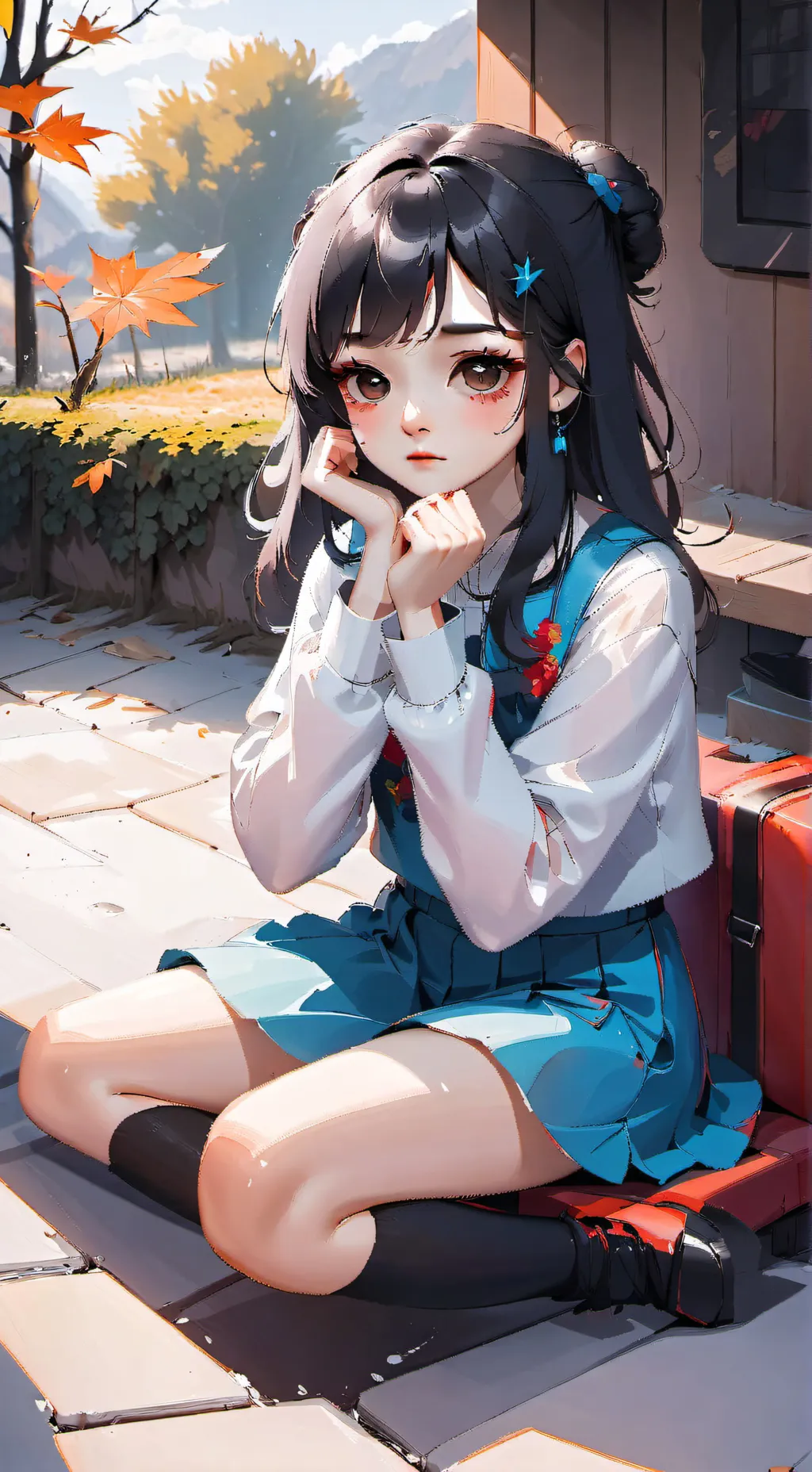 ai character: dotty background