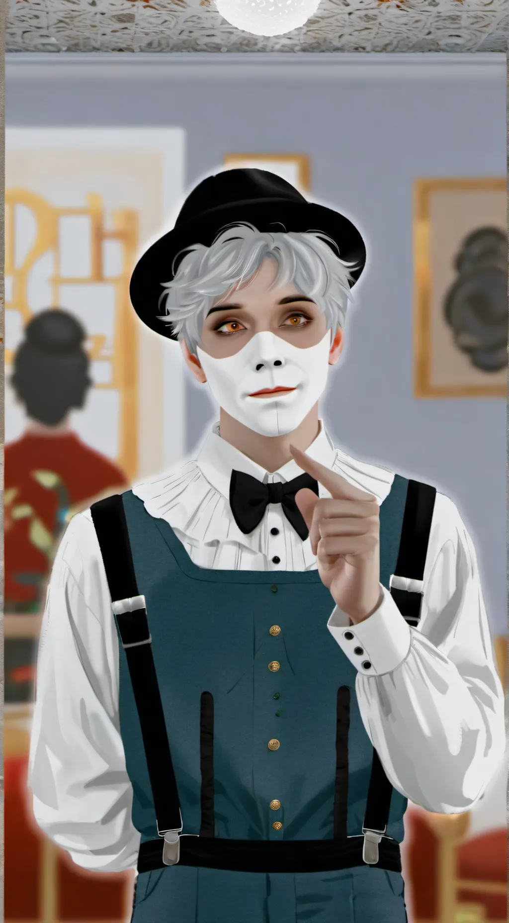 ai character: Salem the Mime background