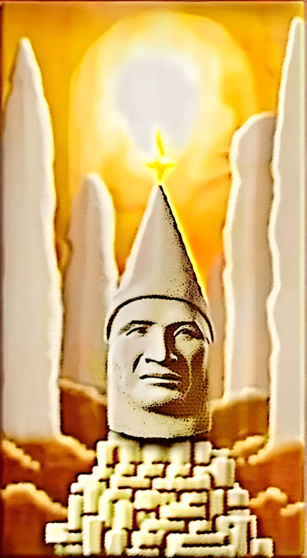 ai character: cheese god background