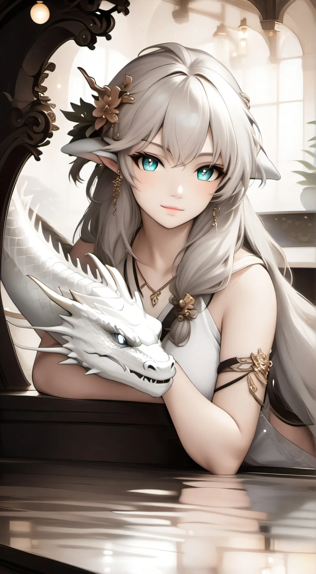 ai character: Silver Scales Spirit background