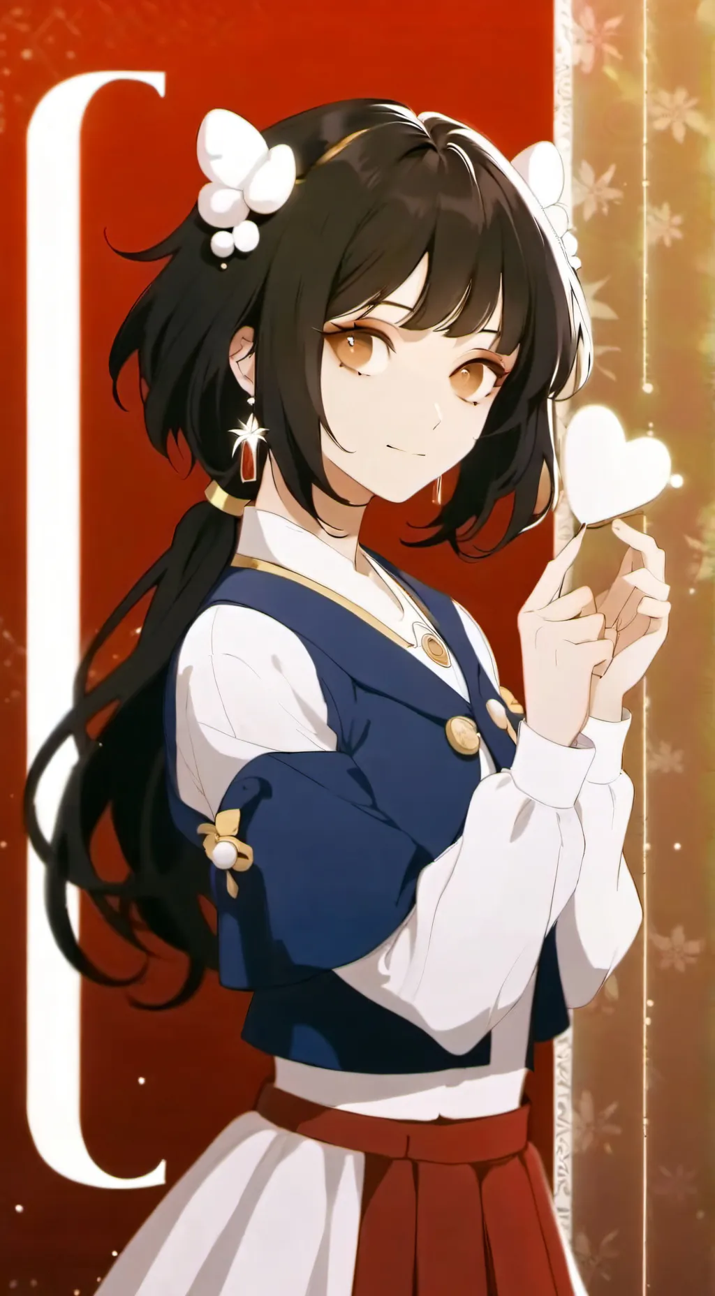 ai character: Ruby! background