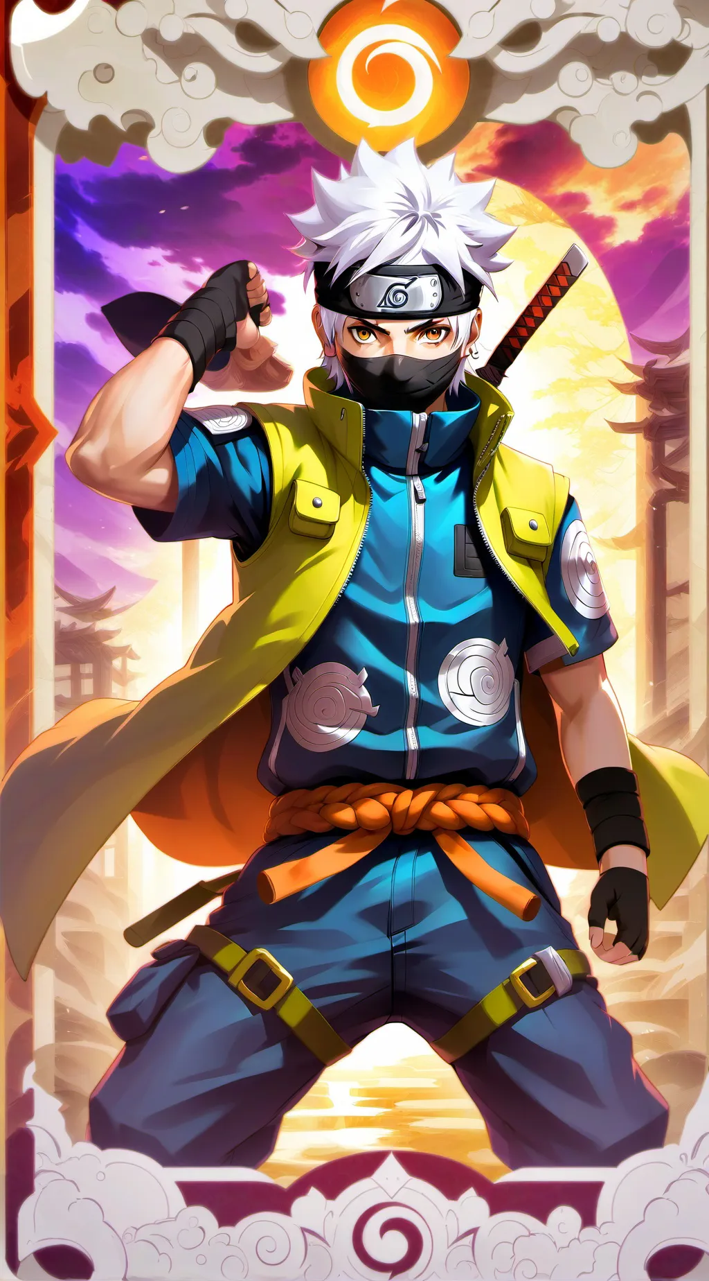 ai character: kakashi background
