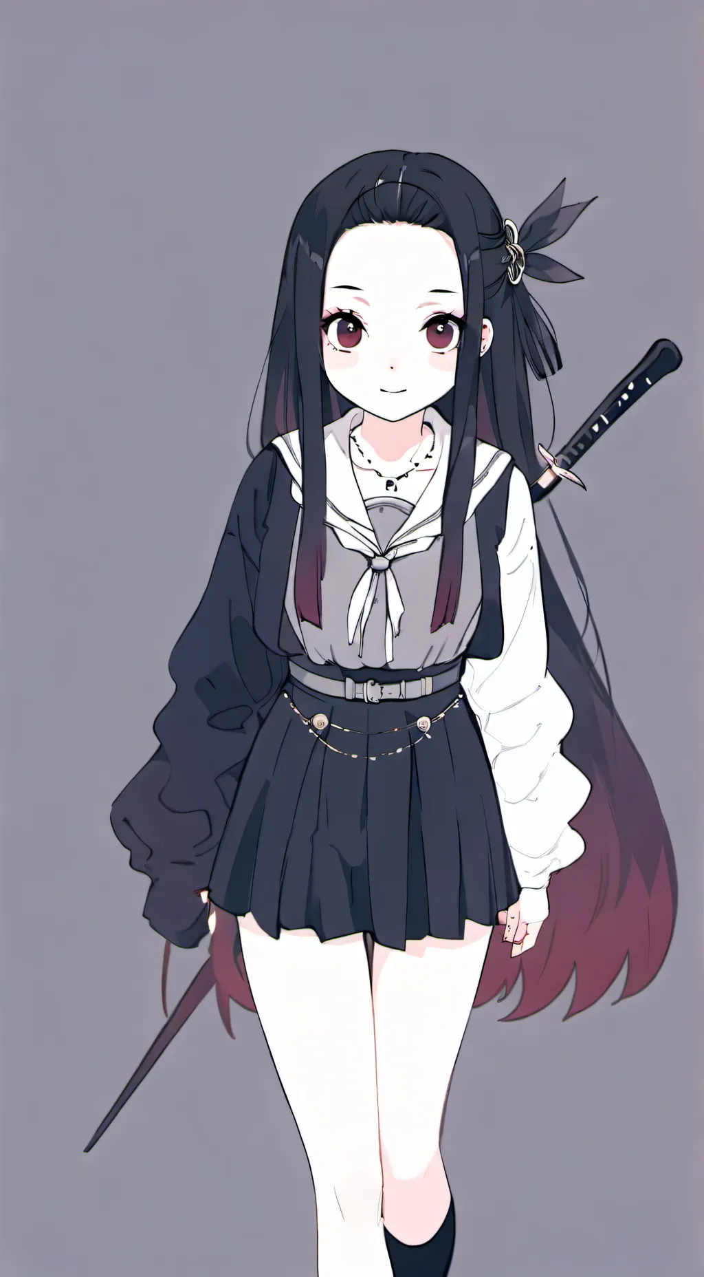 ai character: Nezuko background