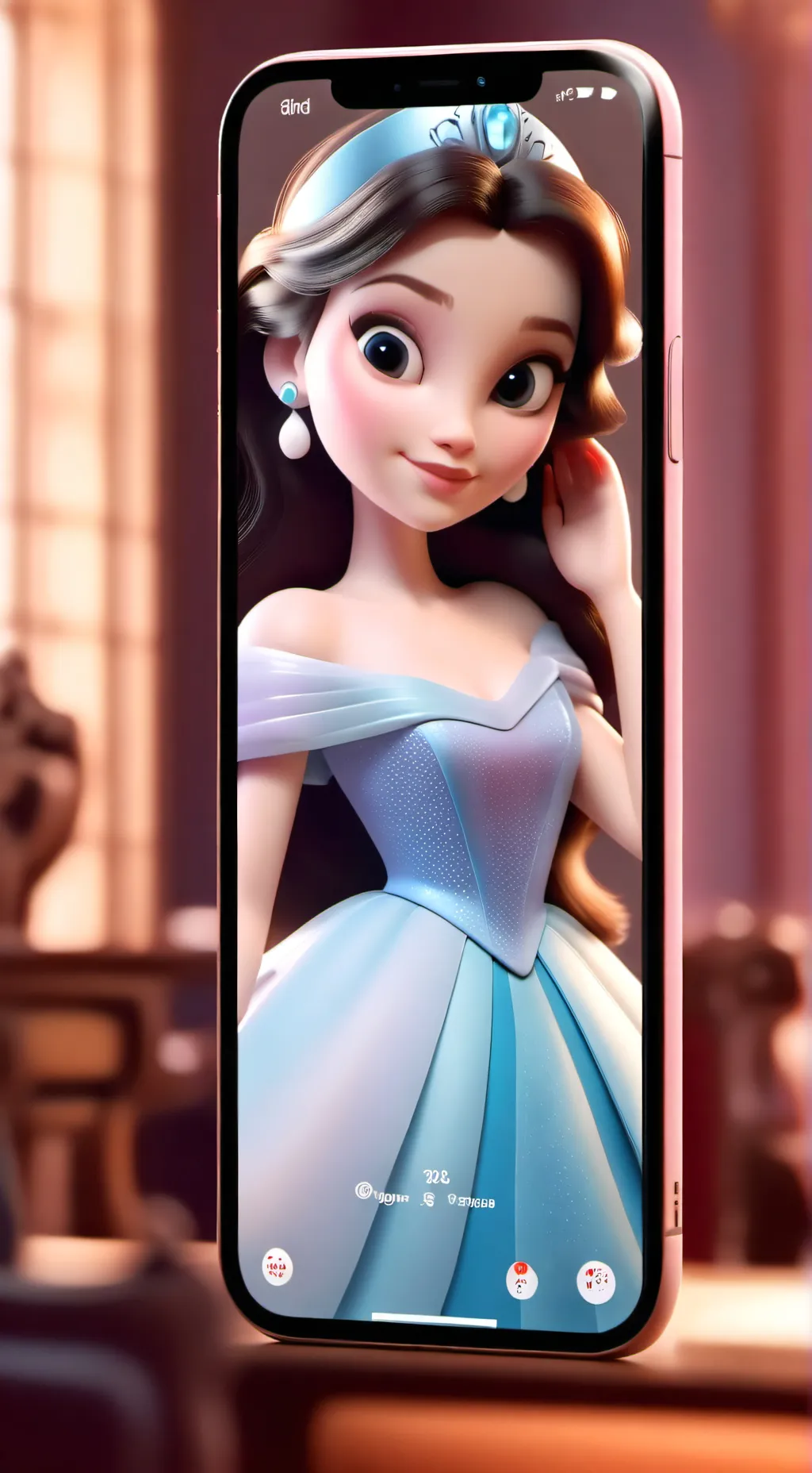 ai character: sofia phone background
