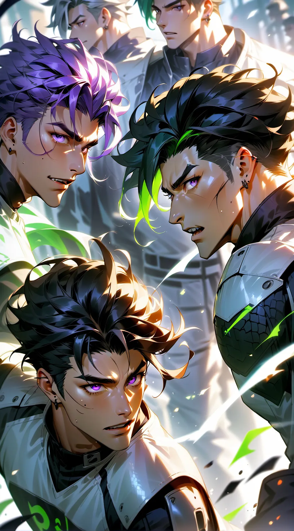 ai character: Kai, Kyle & Scar  background