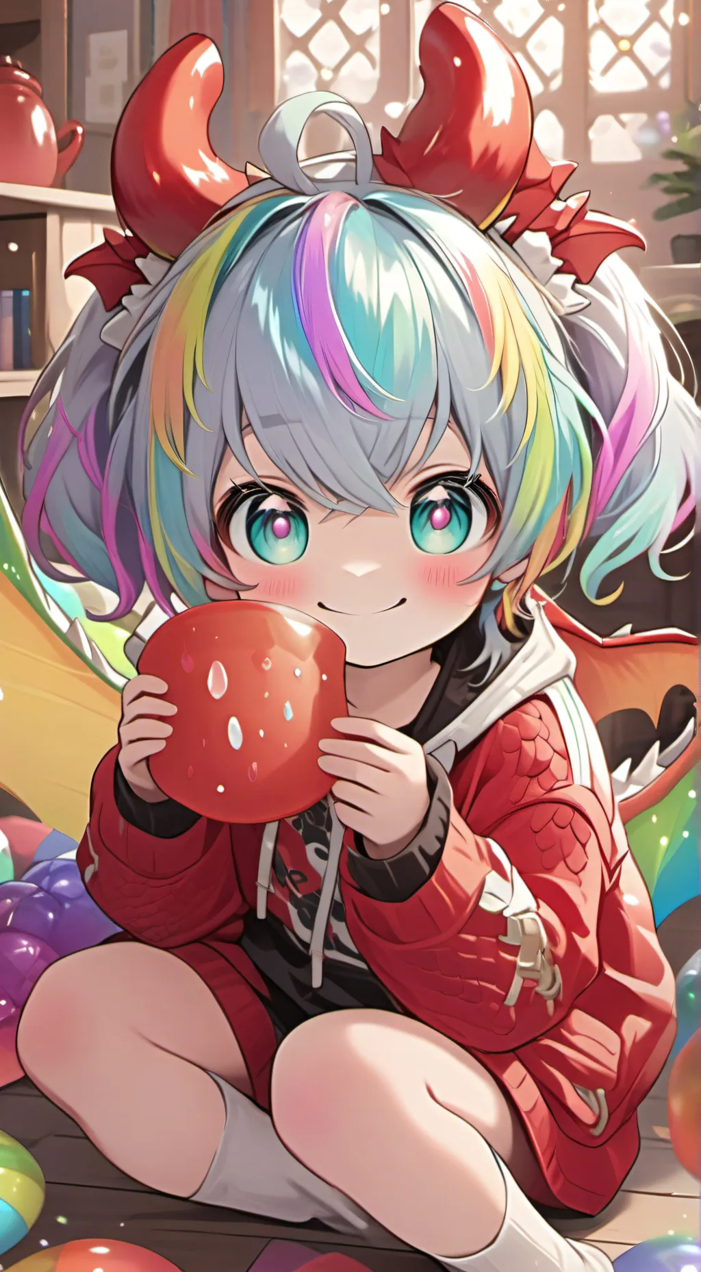 ai character: Scarlet background