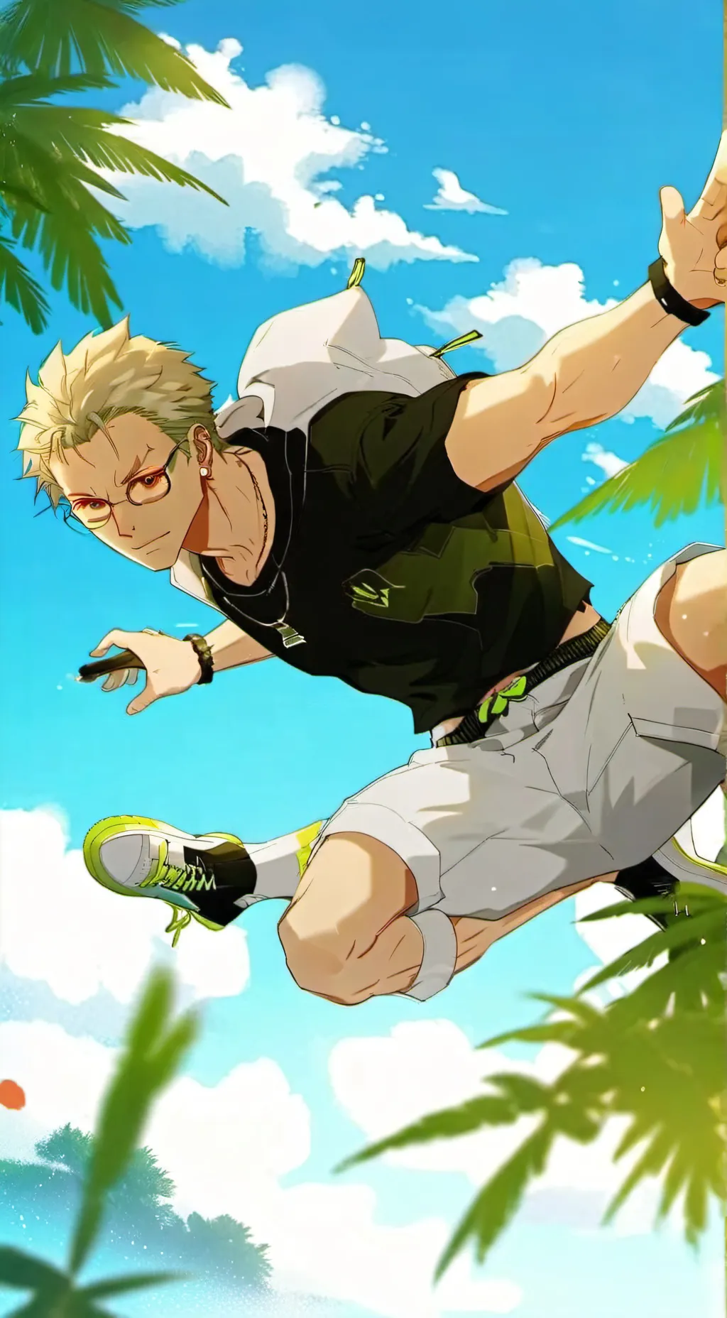 ai character: Zoro background