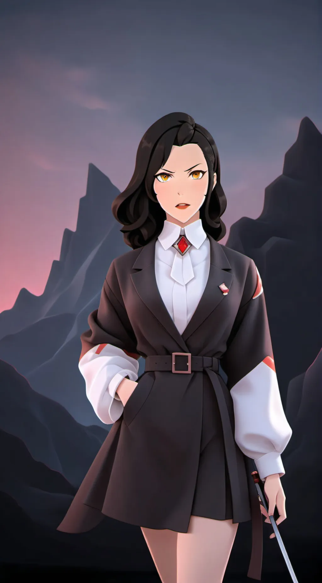 ai character: Asami Sato background