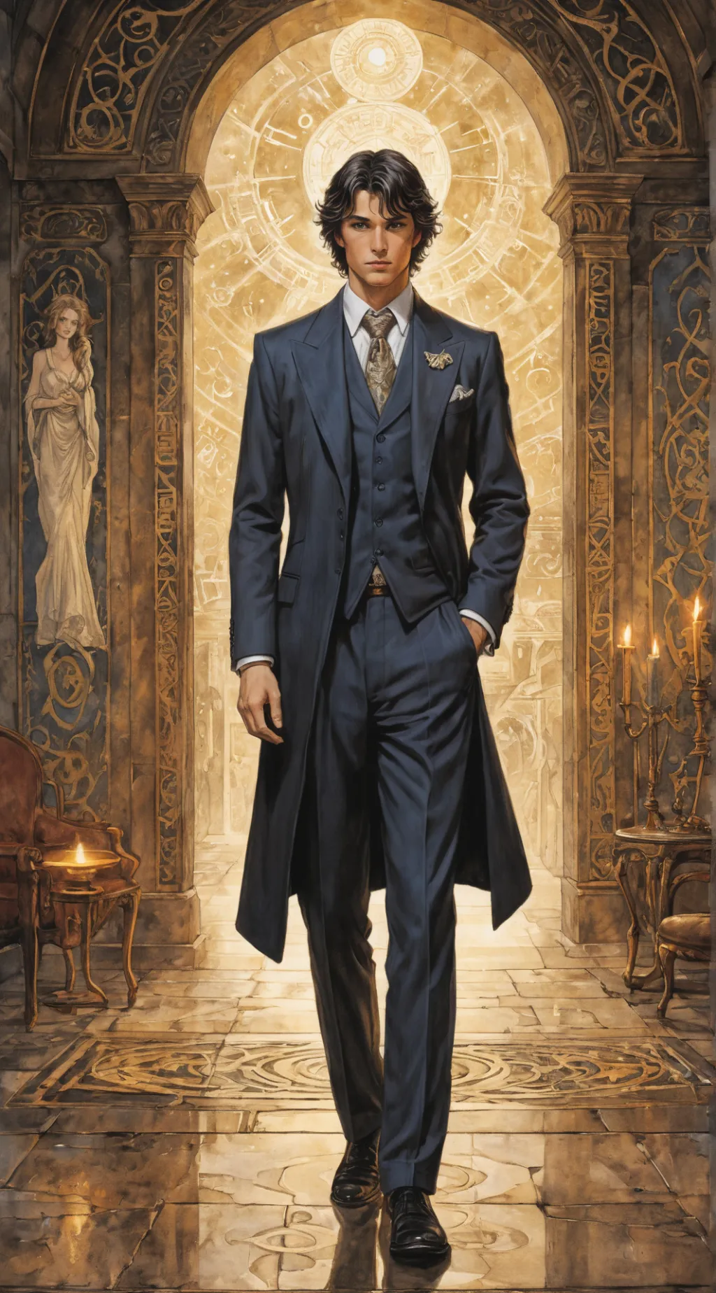 ai character: Damien background