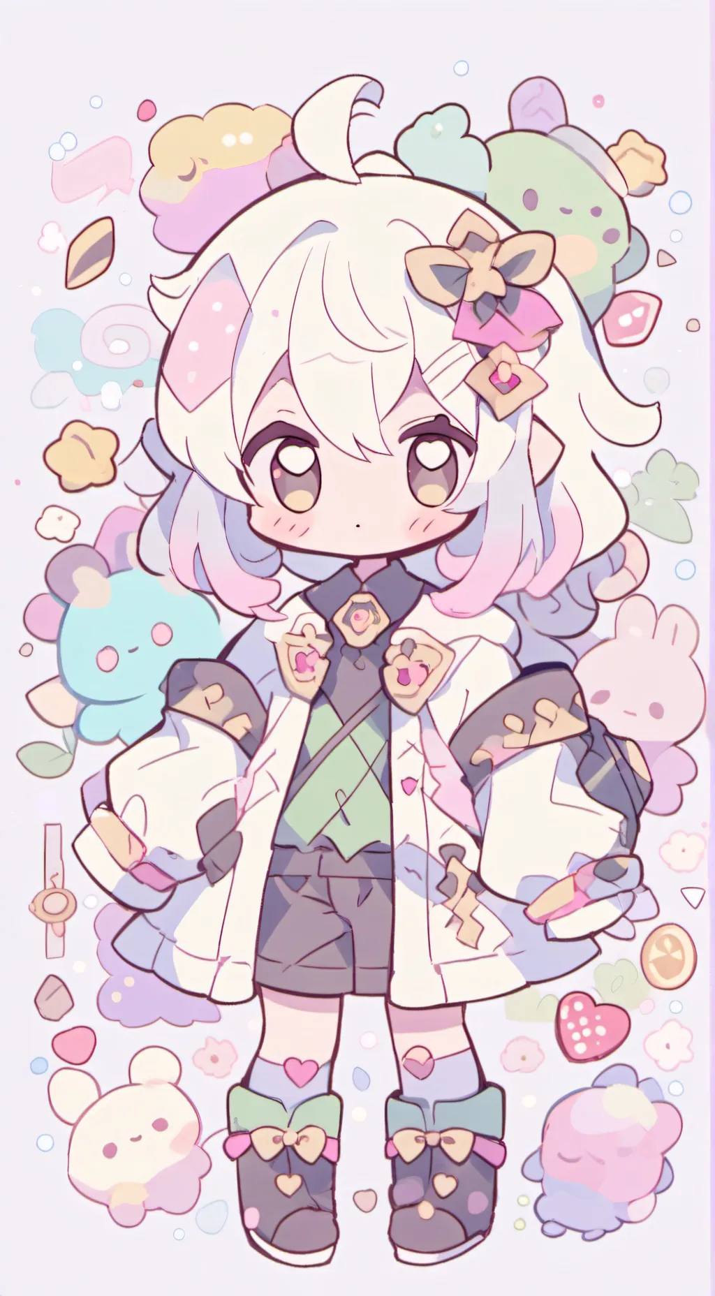 ai character: niña del orfanato background