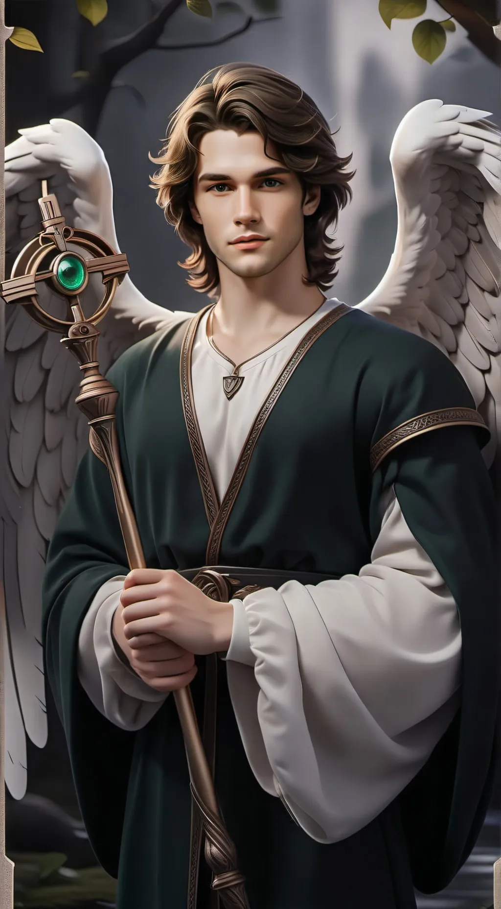 ai character: Raphael  background